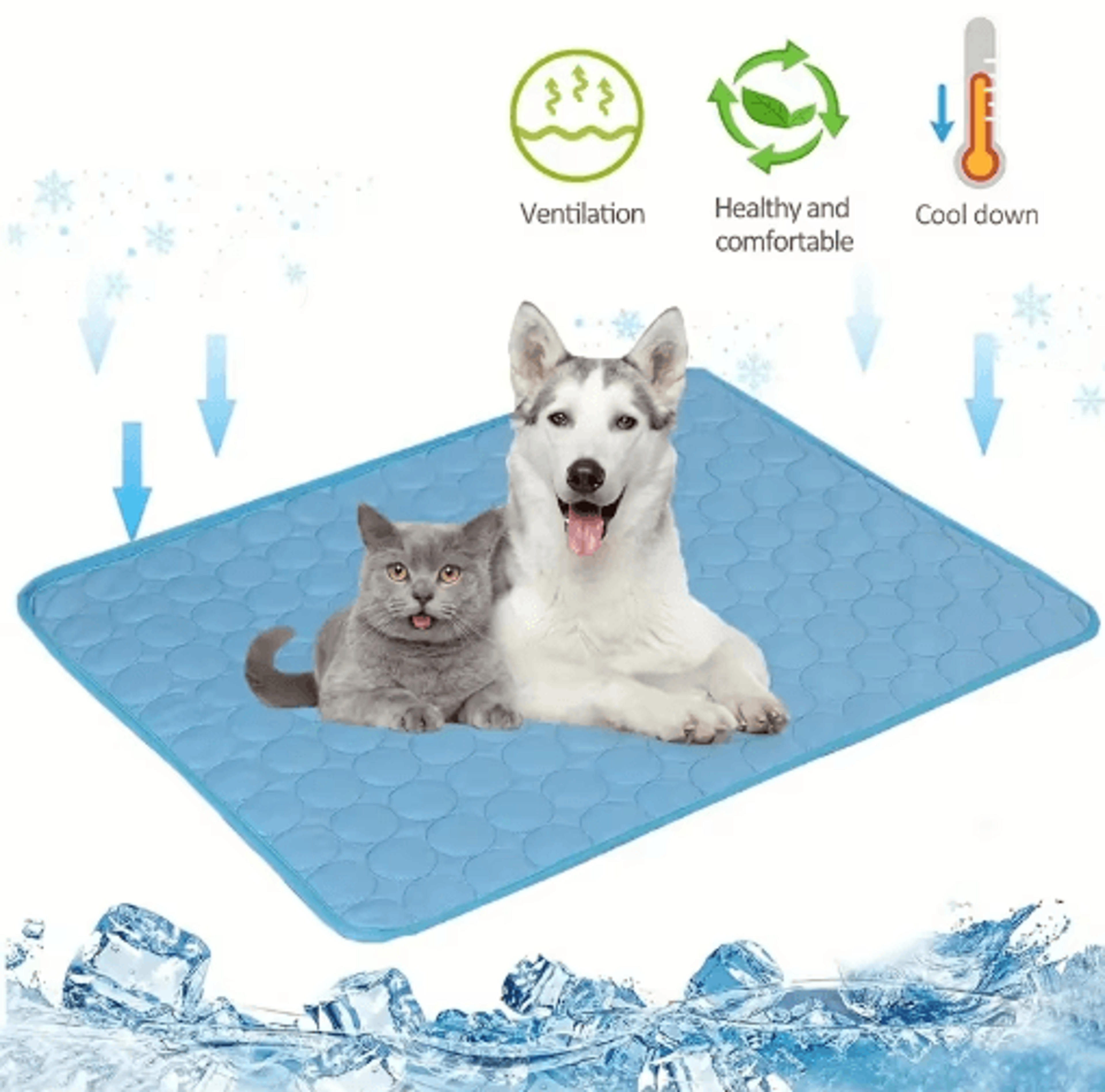 cooling dog mat – summer pet cooling pad for dogs & cats