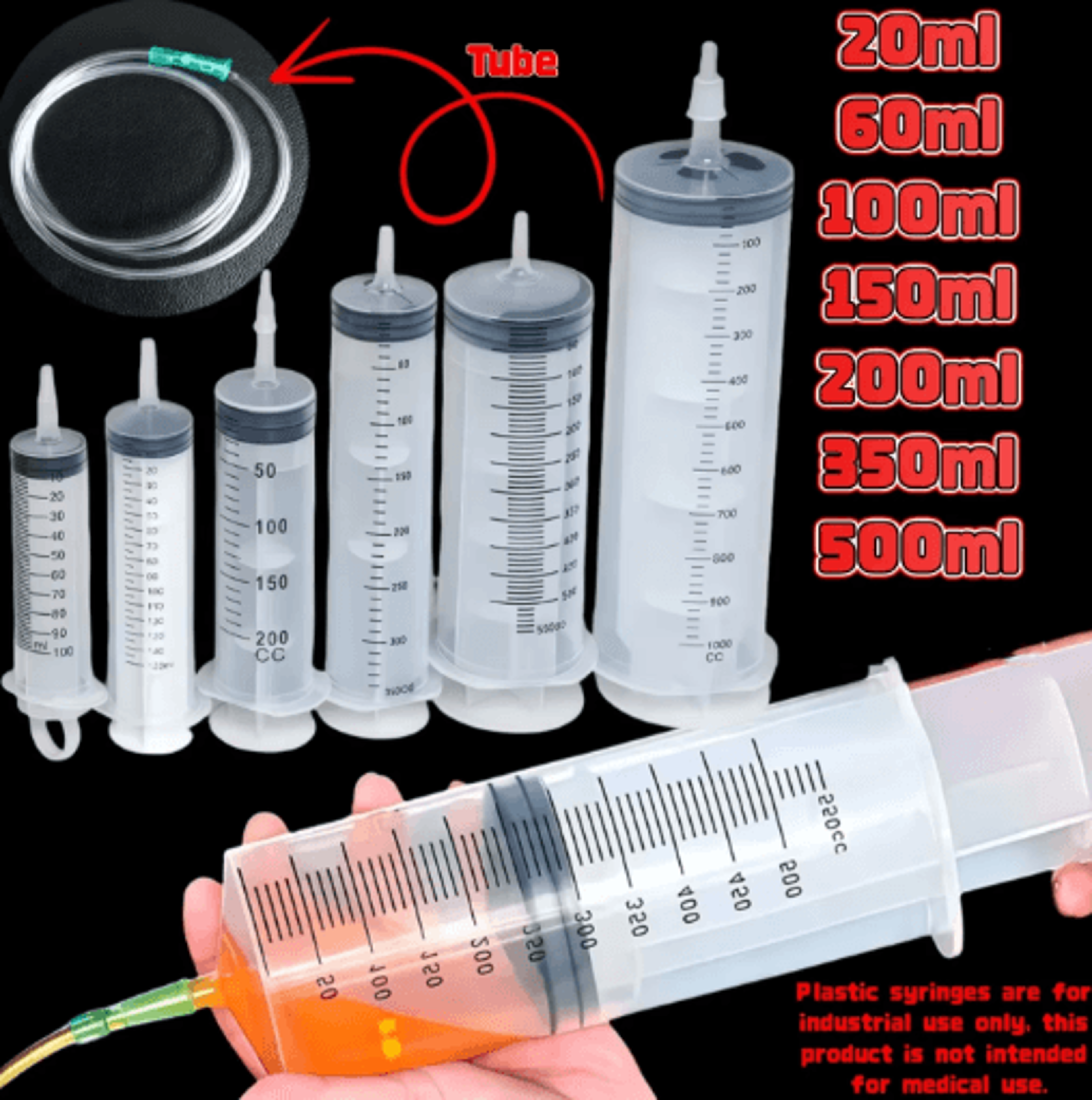 precisionflow multi use pet feeding syringe with flexible hose