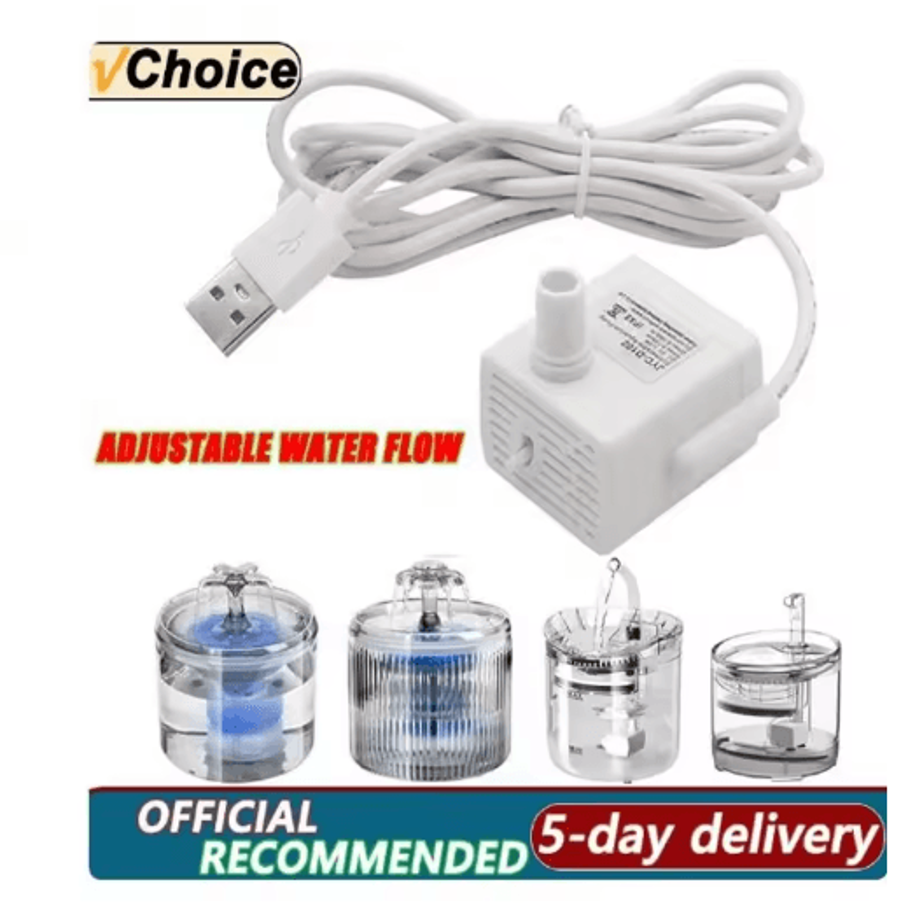 aquaflow replacement cat water fountain pump for pet drinking fountains
