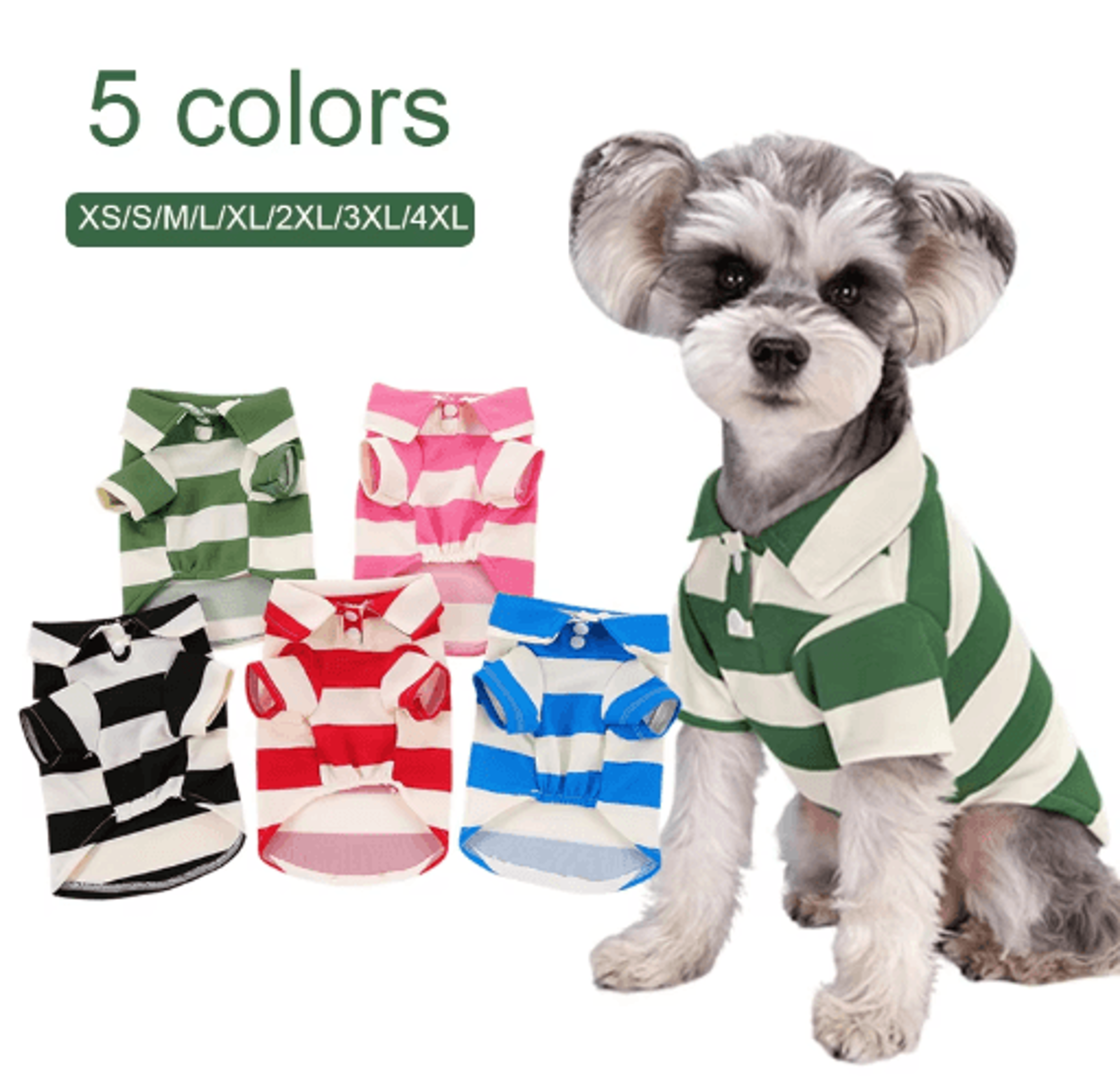classicpaws casual dog polo shirt for small & large pets