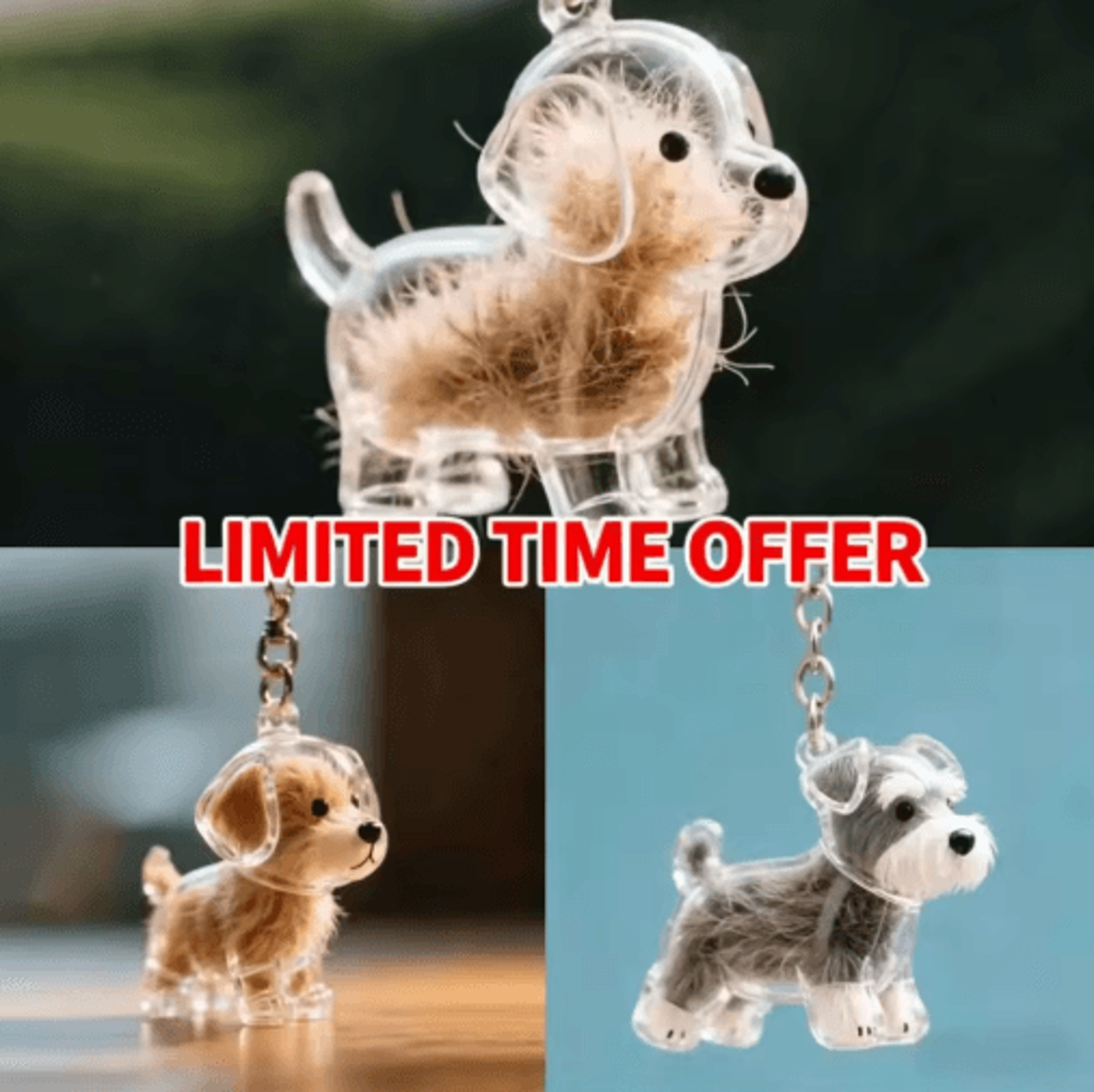 furkeepsake personalized dog hair keychain memory pendant set