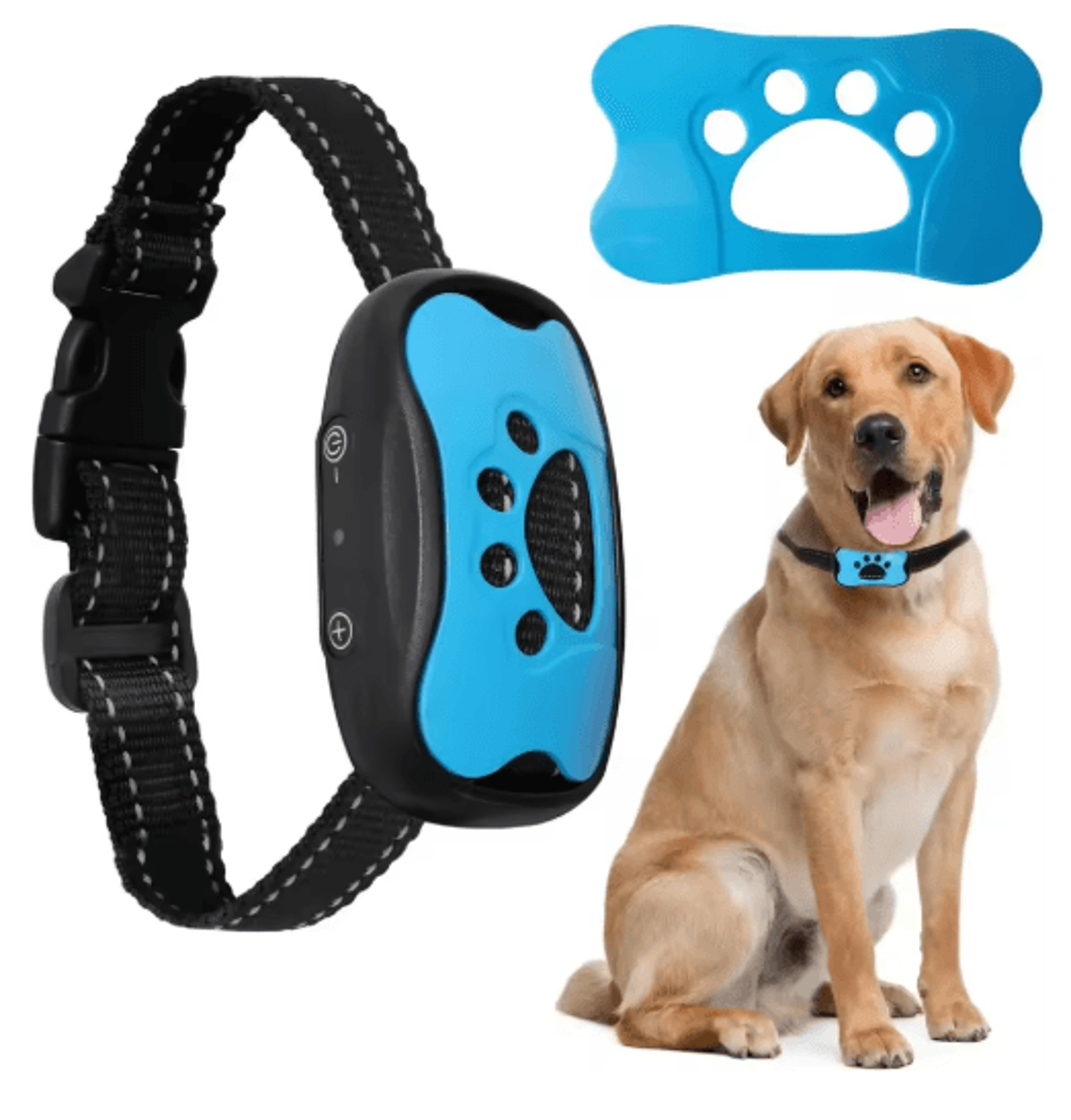 usb rechargeable anti bark dog collar with ultrasonic & vibration training modes