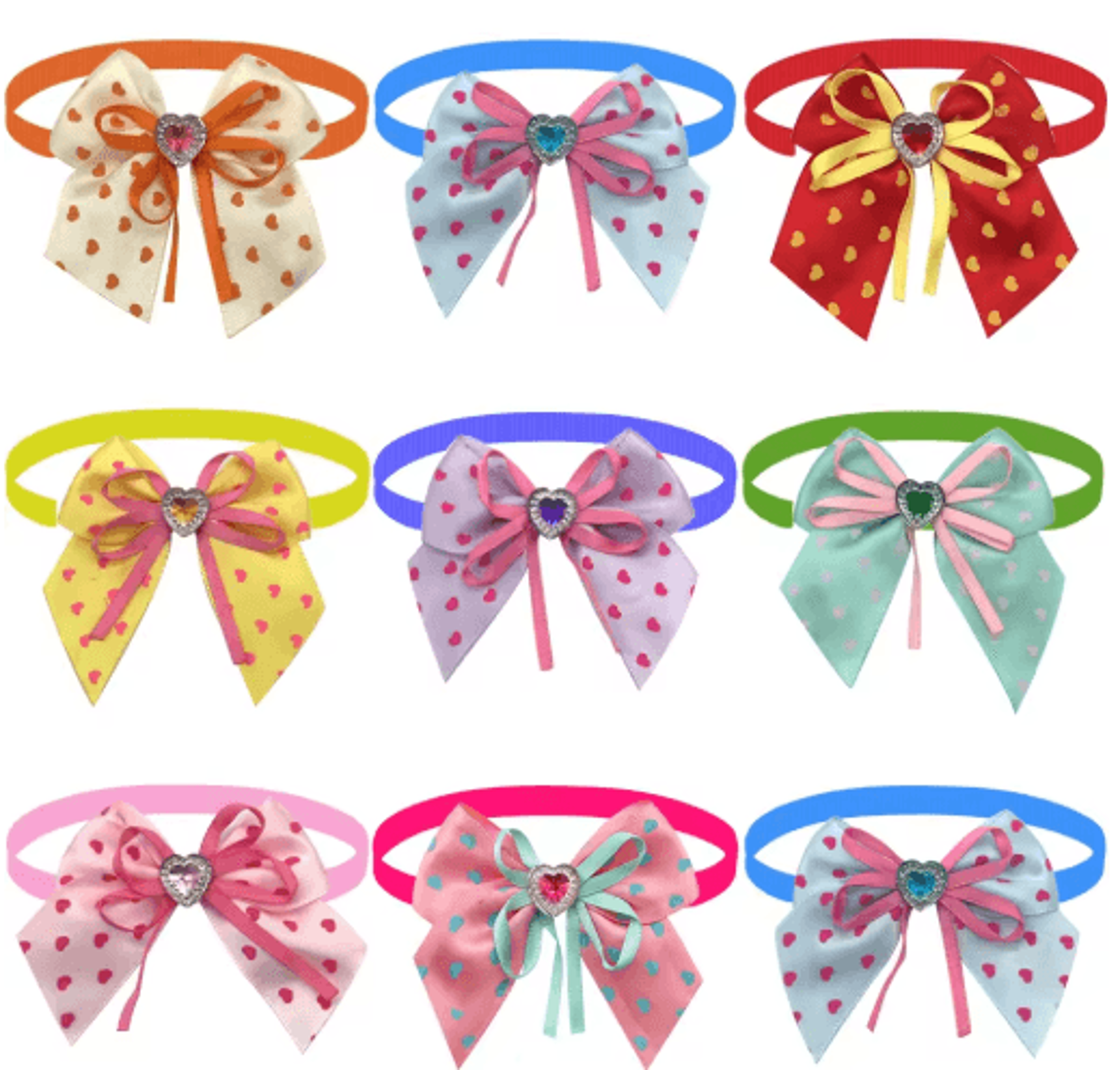 love style pet bow tie set for dogs & cats – valentines day grooming accessories 50 100pcs