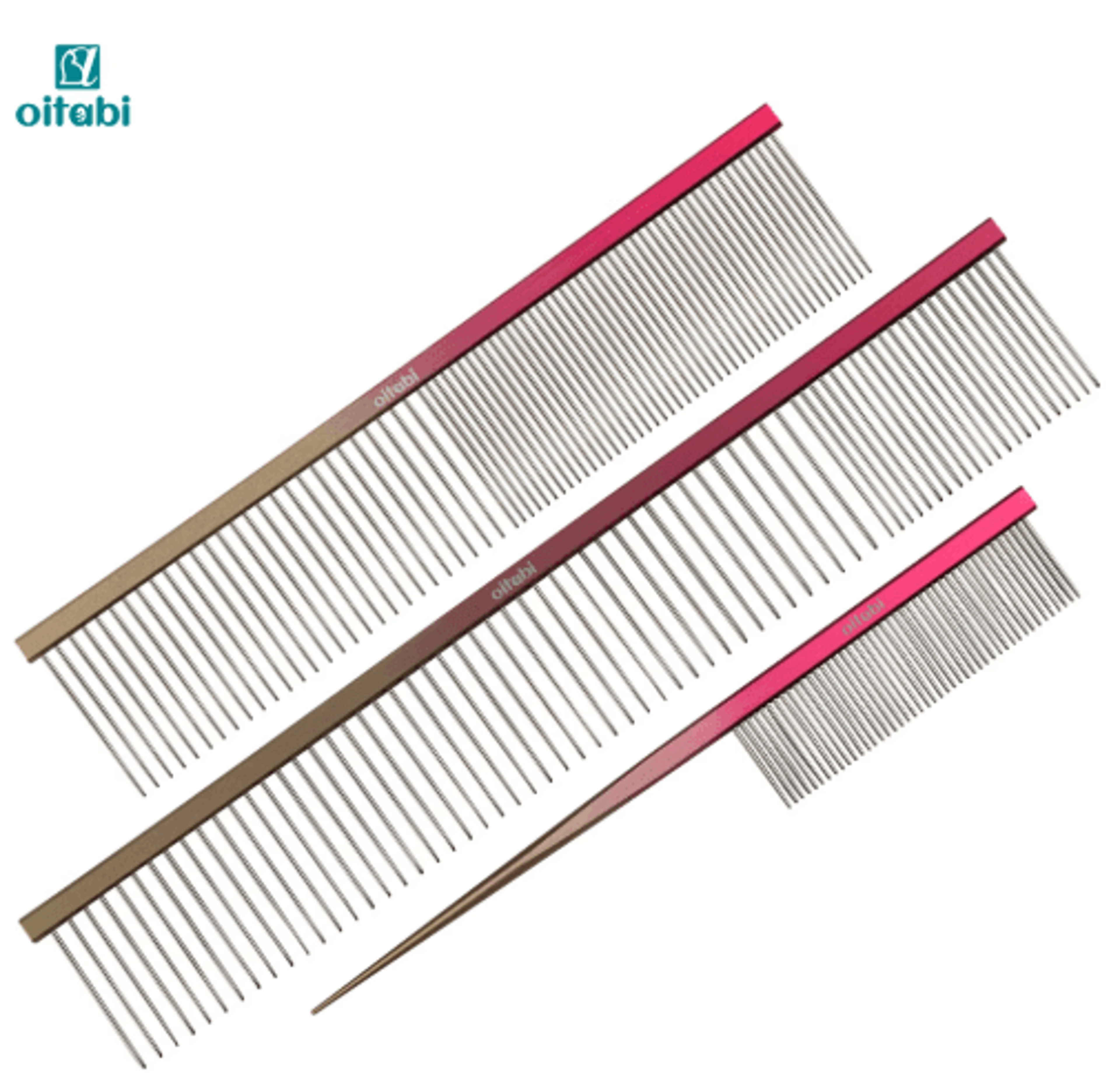 oitabi professional pointed tail pet grooming comb for styling & fluffing
