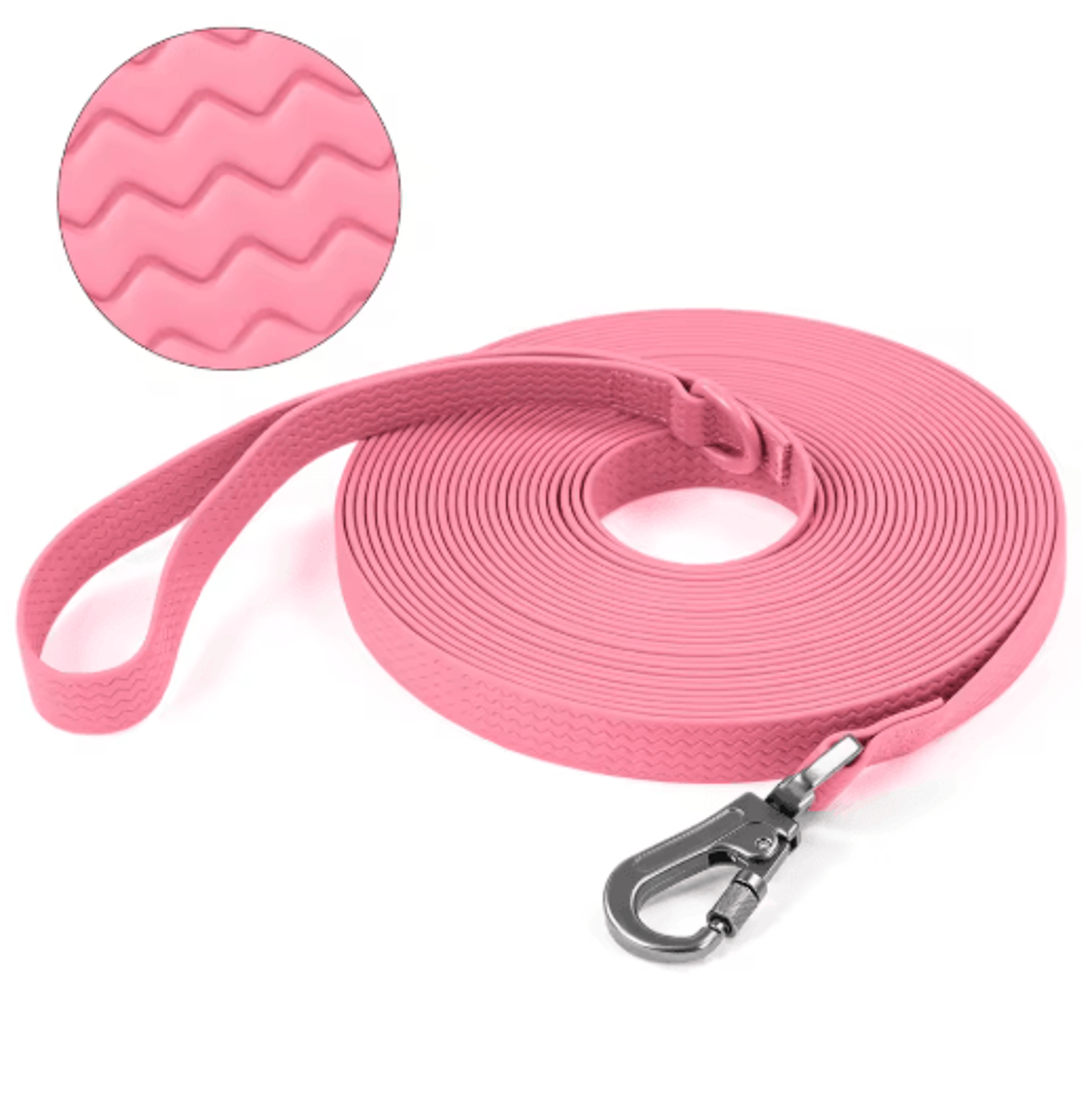 pvc waterproof dog training leash non-slip long lead for medium & large dogs