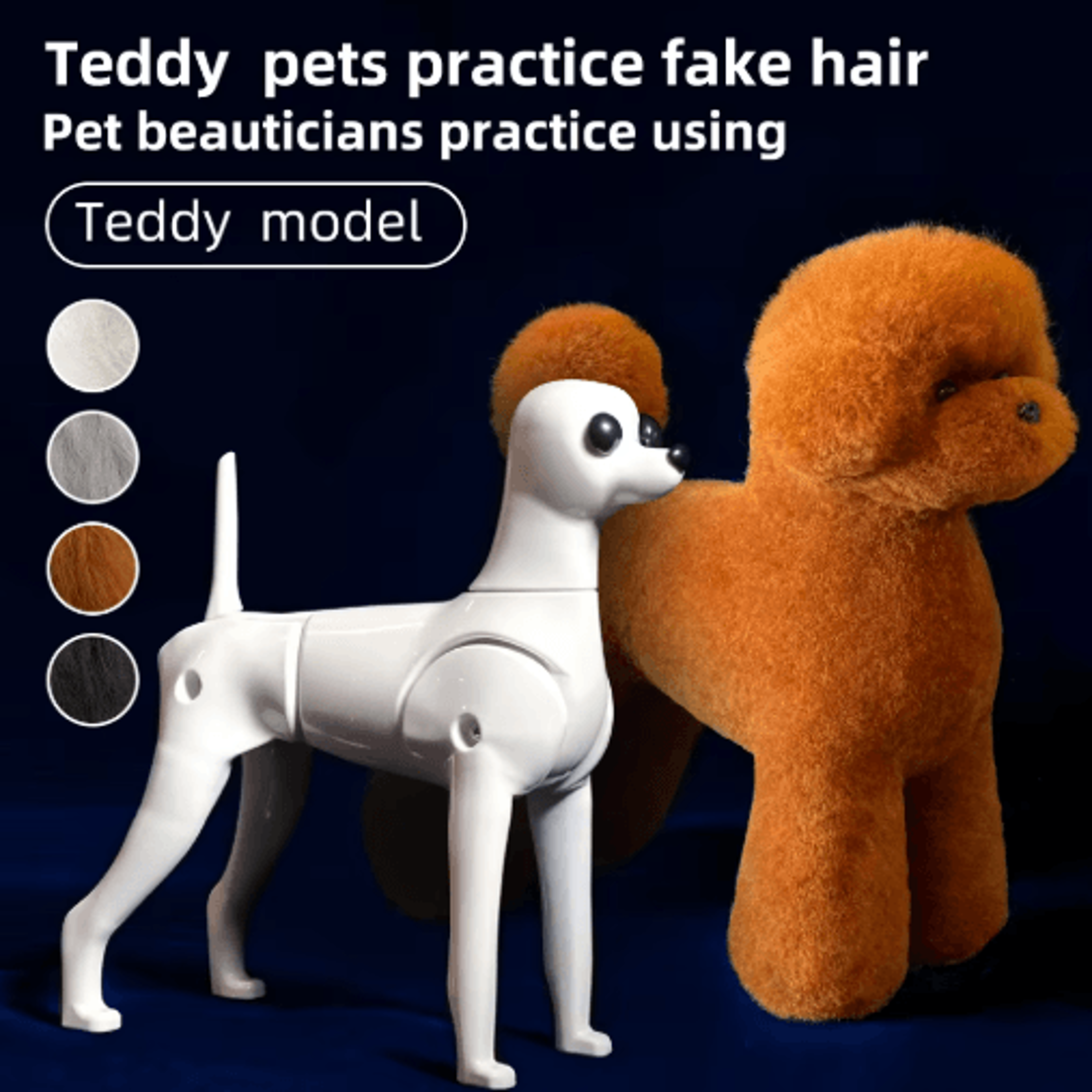 professional teddy dog grooming practice model full body simulation pet groomer training dummy