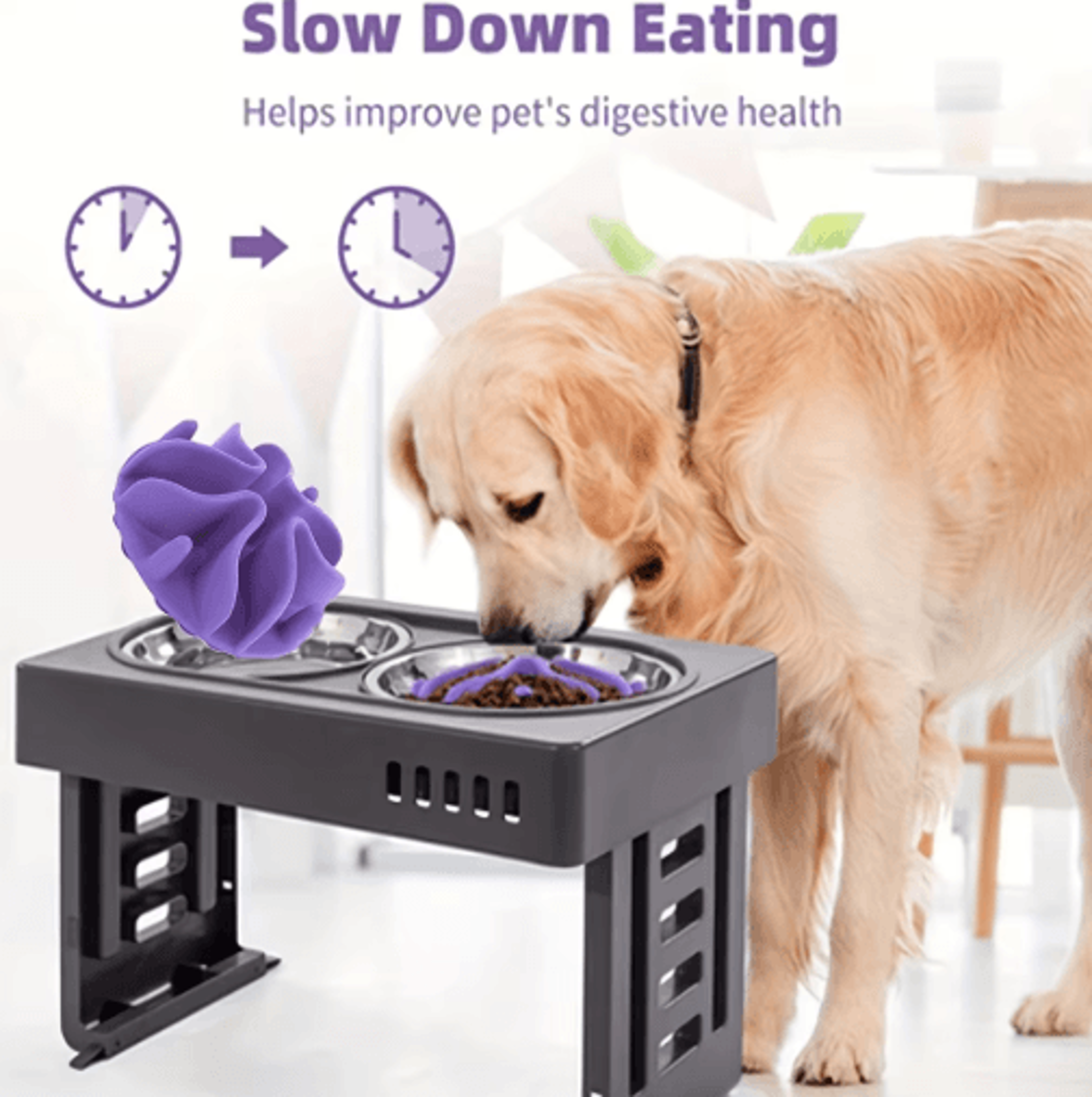 soft silicone slow feeder puzzle bowl insert – healthy digestion & interactive feeding for dogs
