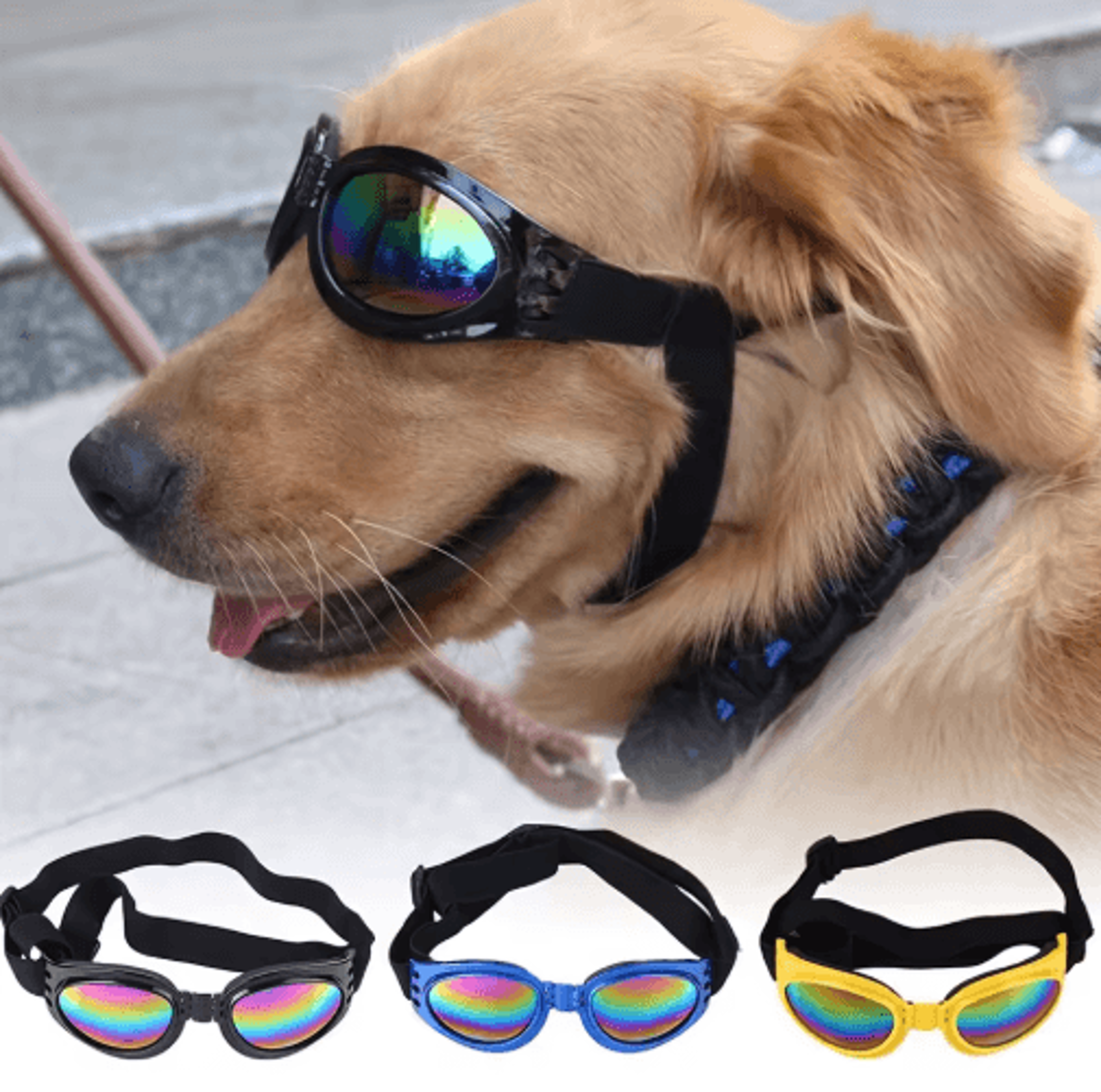 foldable pet sunglasses for dogs & cats – outdoor uv protection dog glasses