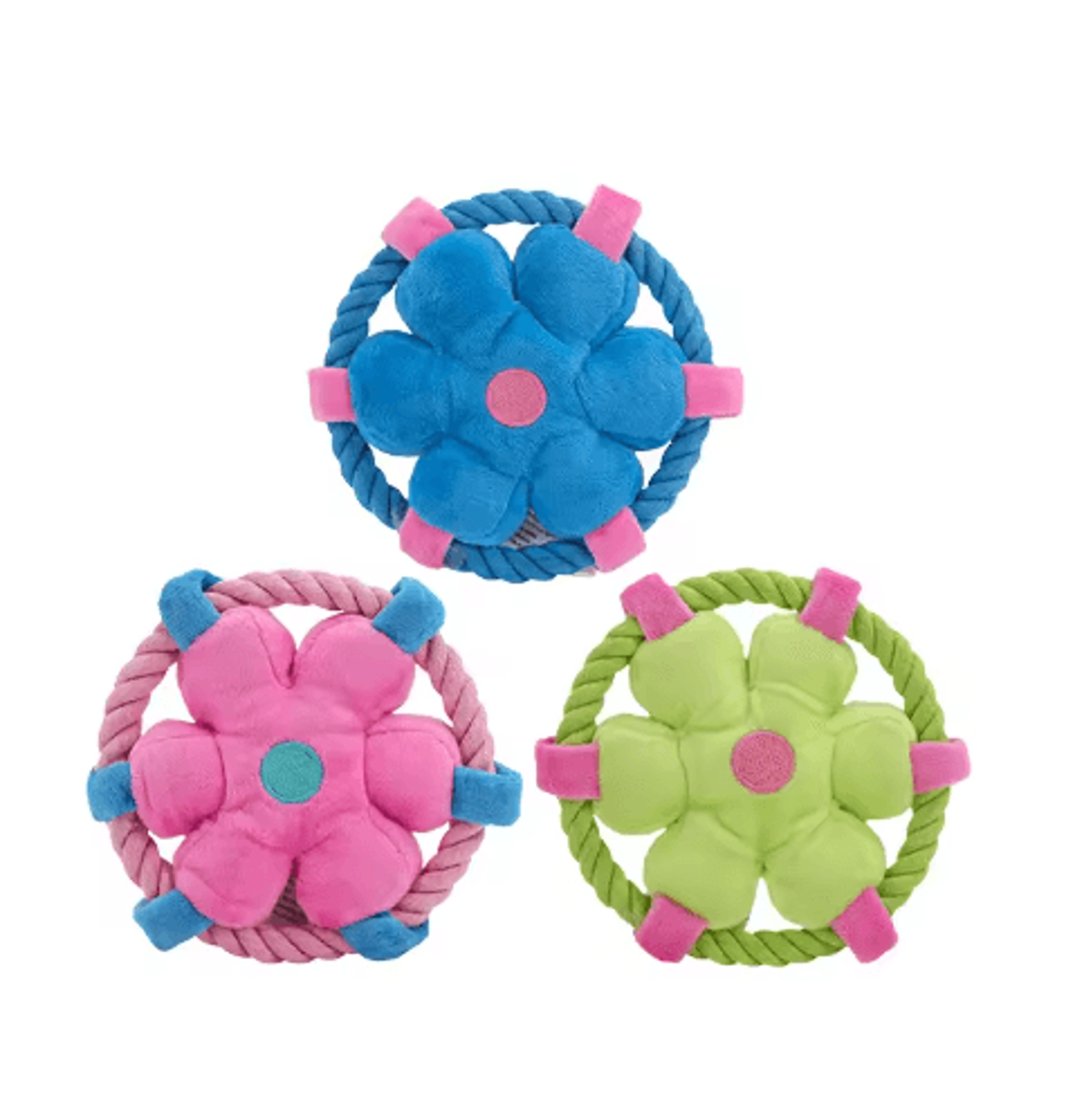 durable rope fetch dog toy interactive chew toy for teeth cleaning & training