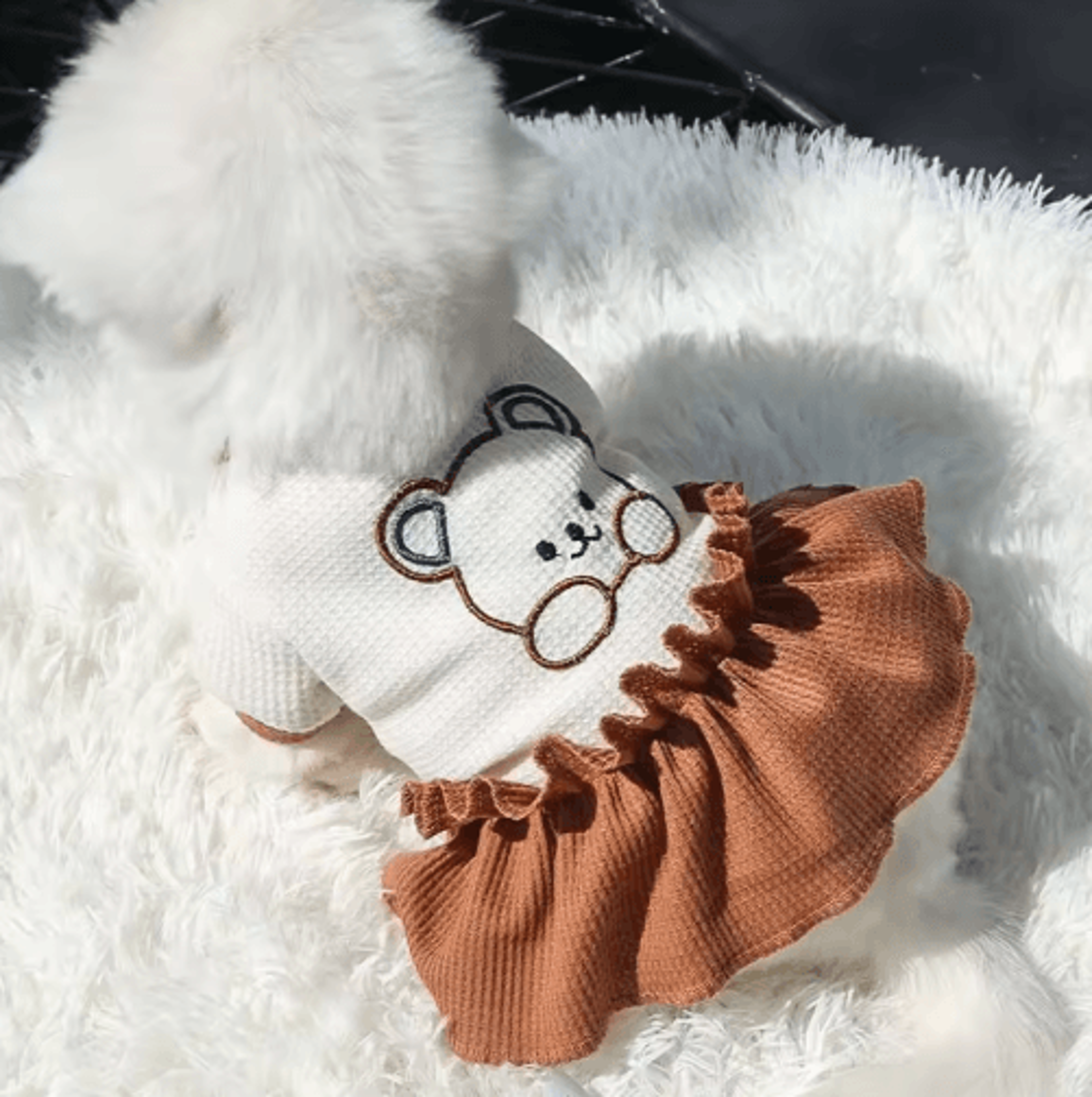 spring & summer pet t-shirt dress – soft clothes for french bulldogs, small dogs & cats