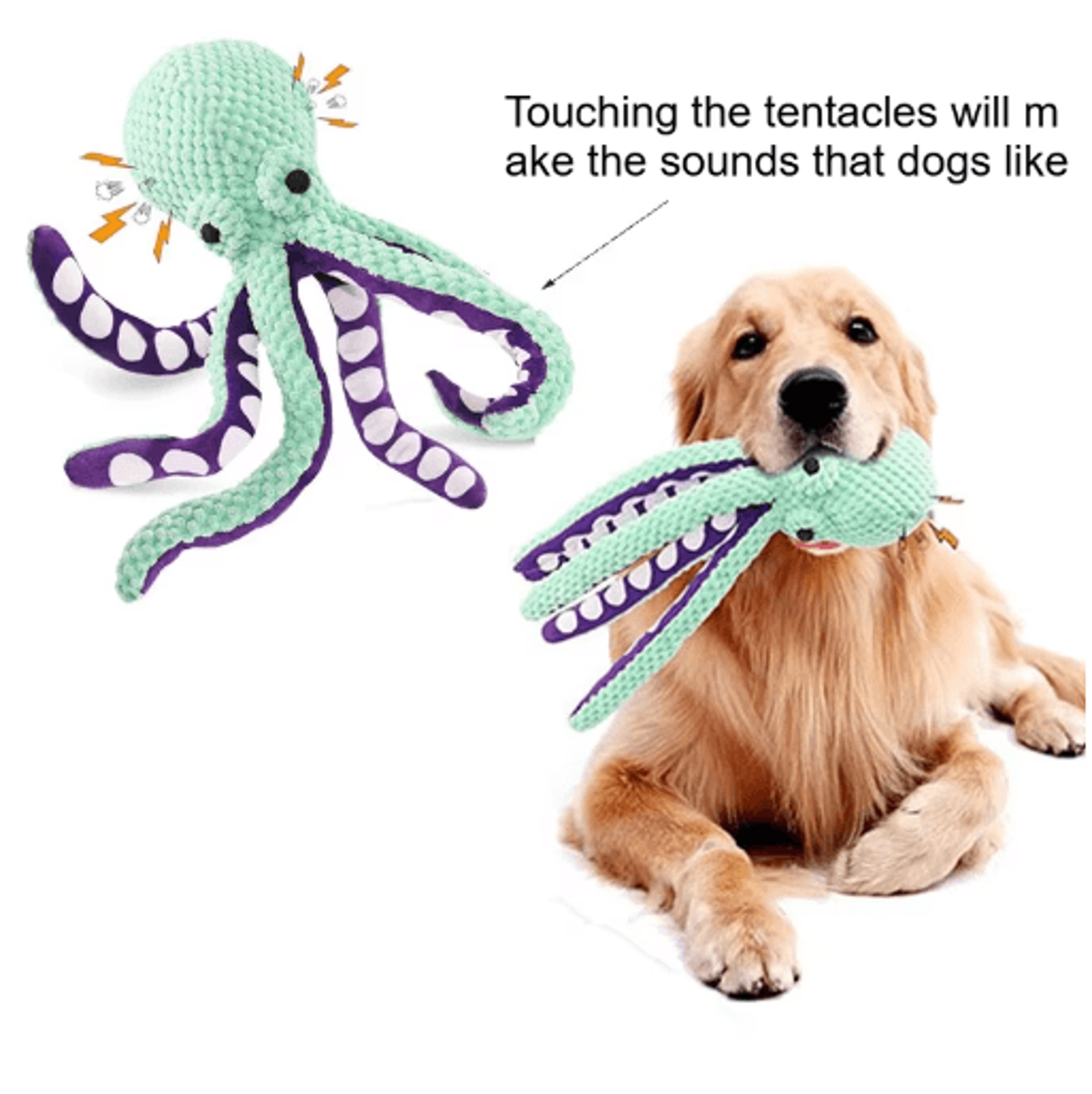 squeaky plush dog toy for training, chewing & daily comfort