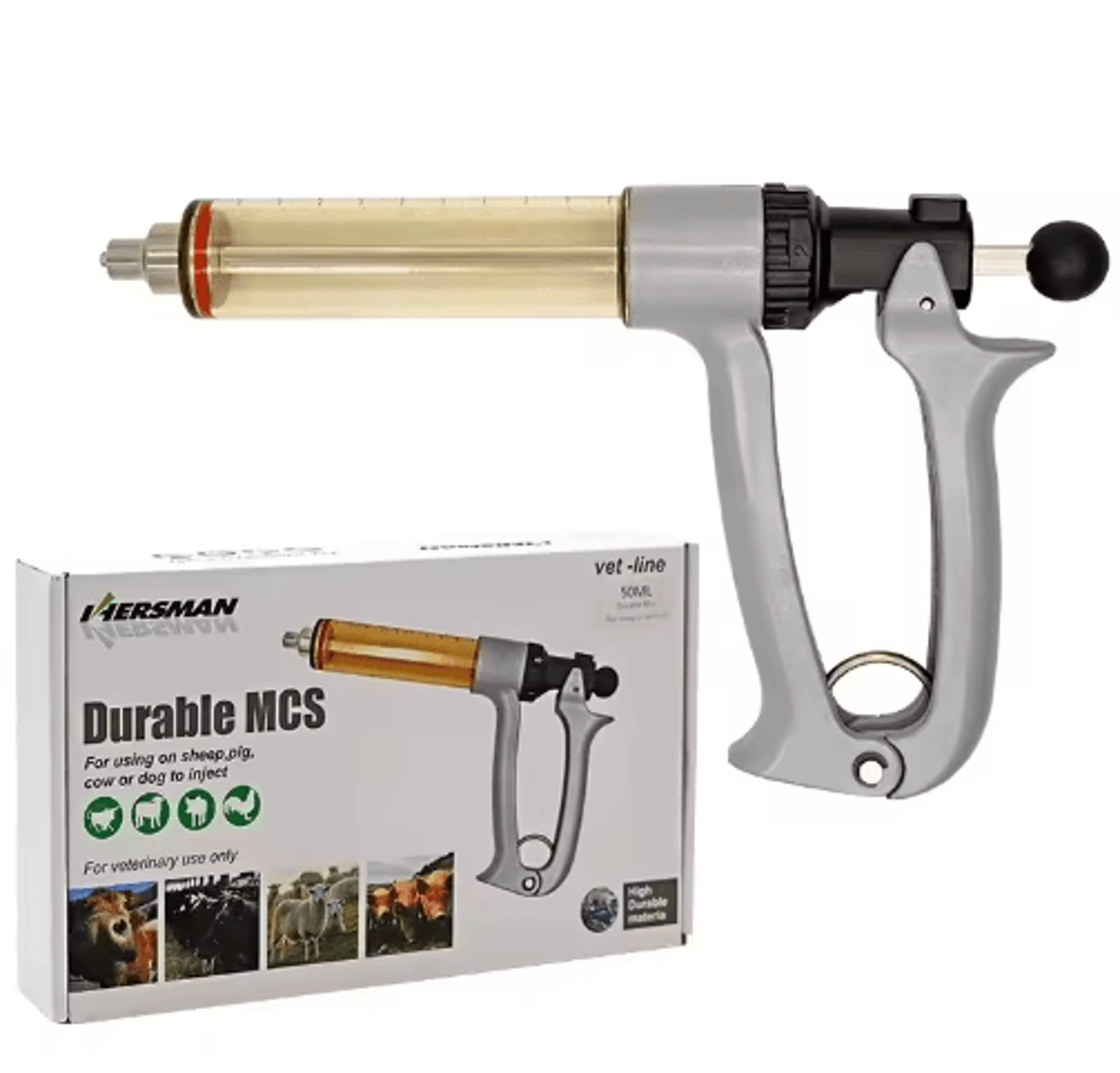 semi-automatic veterinary vaccine syringe for livestock injection