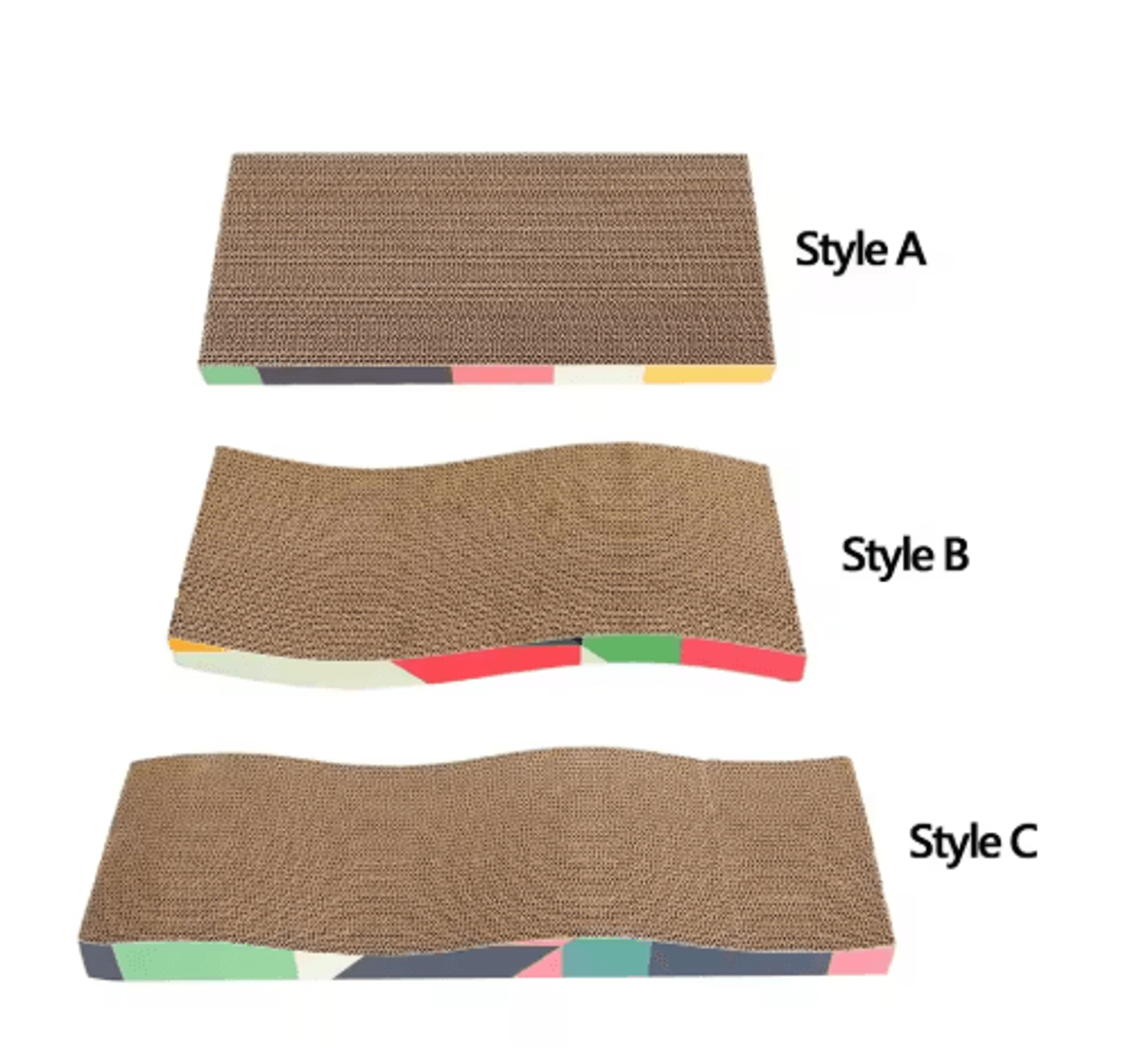 durable corrugated cardboard cat scratching board for indoor cats