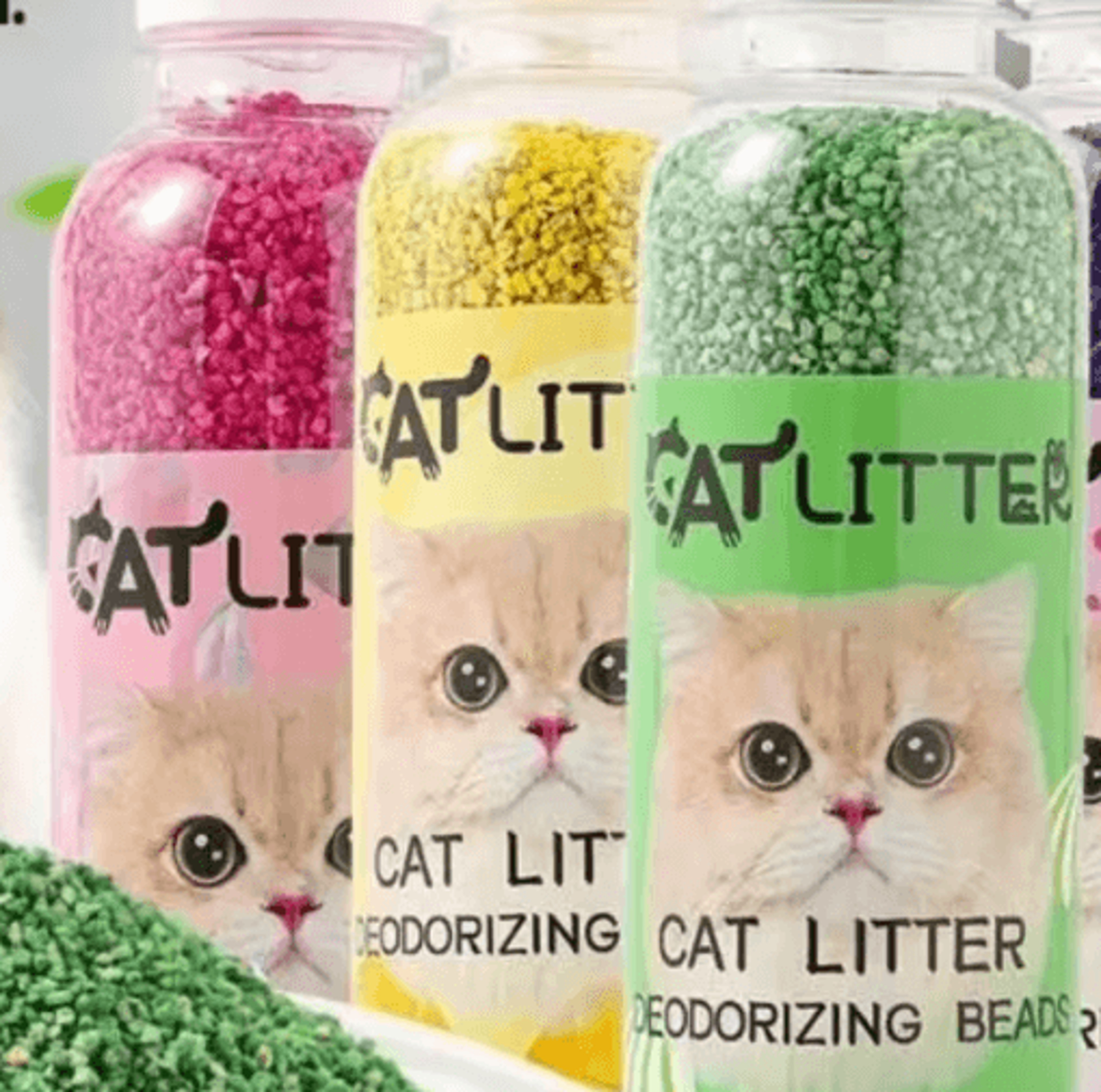 freshpaws cat litter deodorizing beads – long-lasting odor control granules