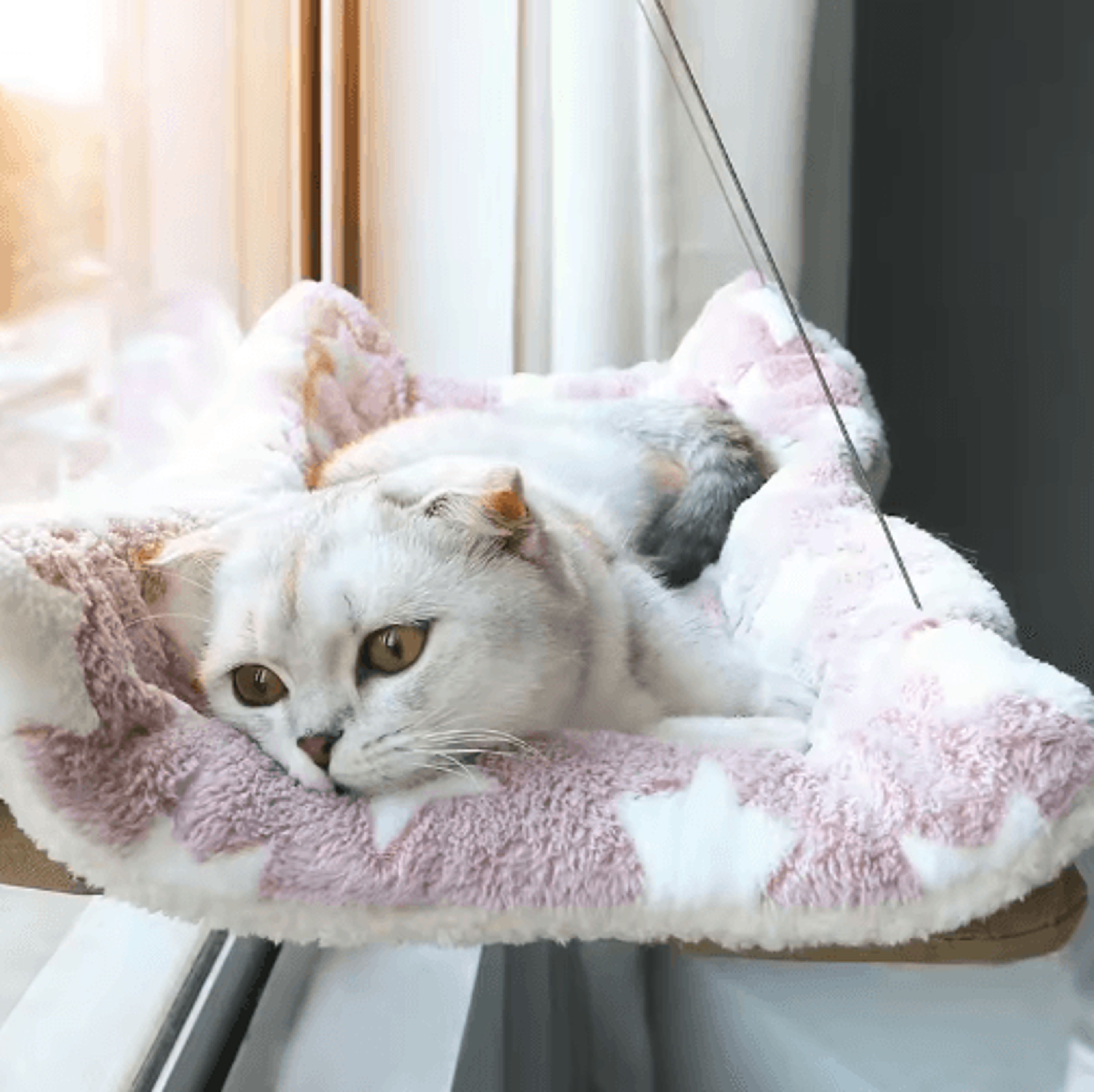 window hanging cat hammock washable detachable suction cup cat bed