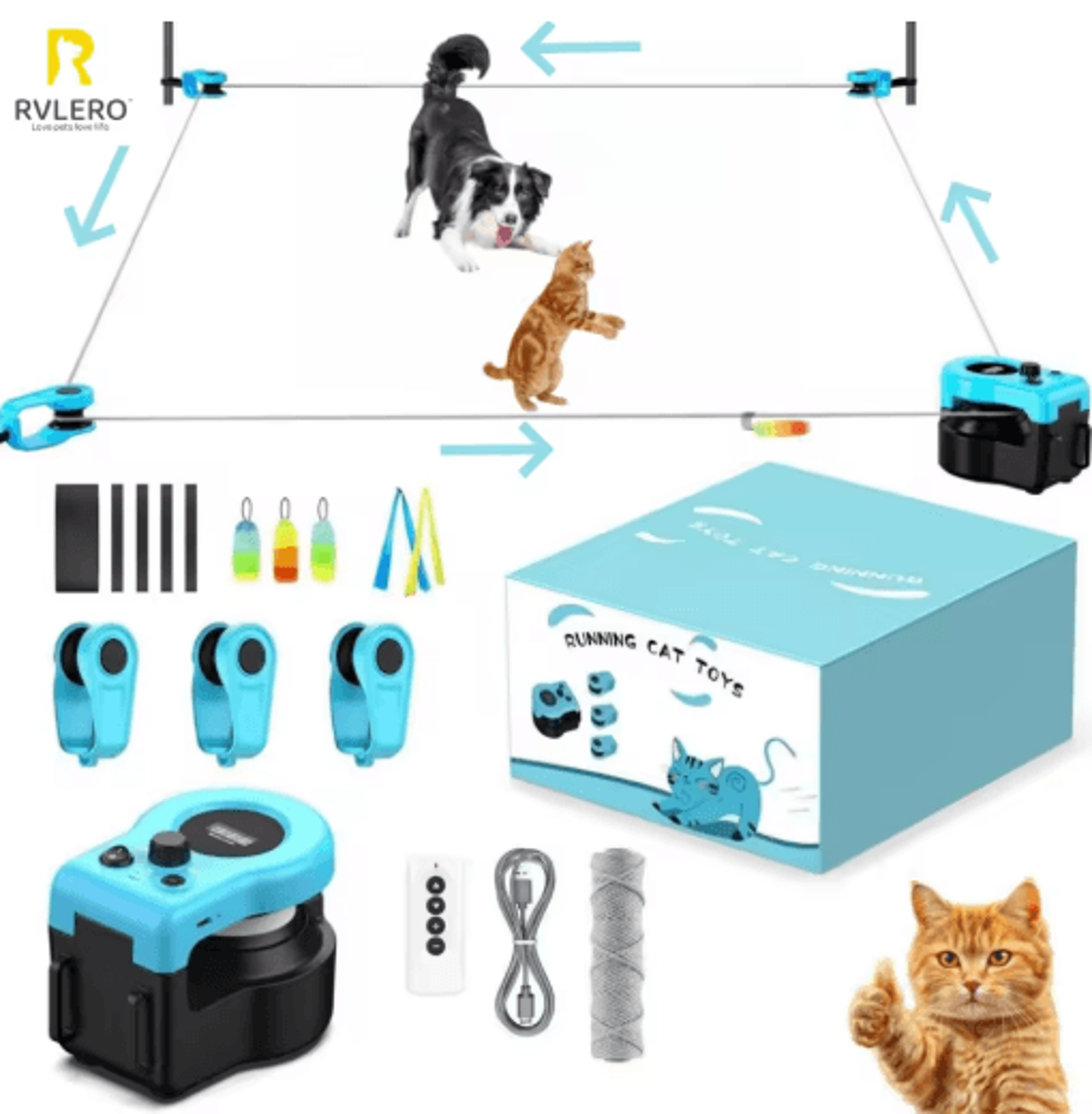 smart cat exercise wheel interactive adjustable-speed treadmill toy for indoor cats