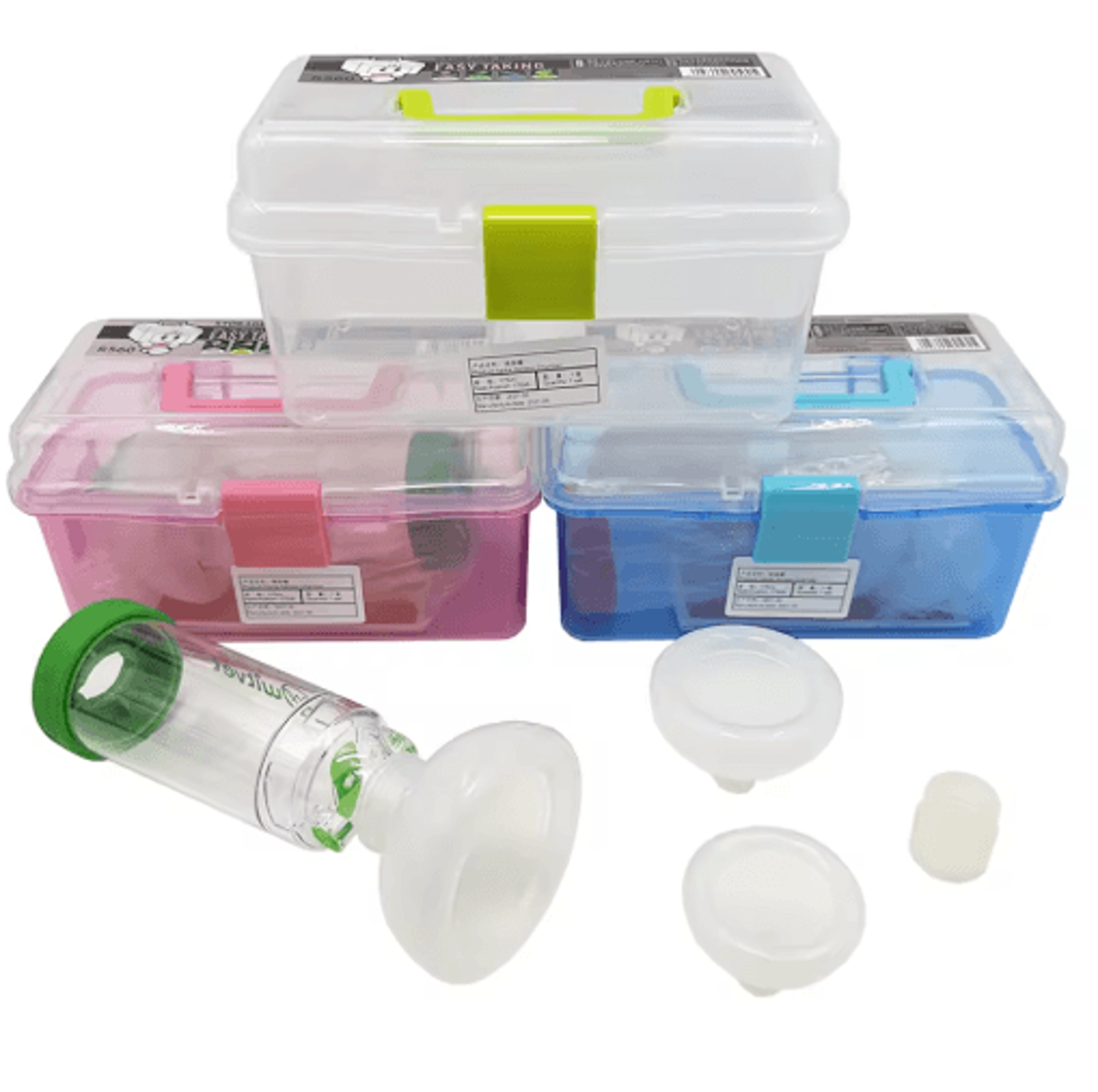 breatheeasy pet inhaler spacer chamber with silicone mask for cats & dogs