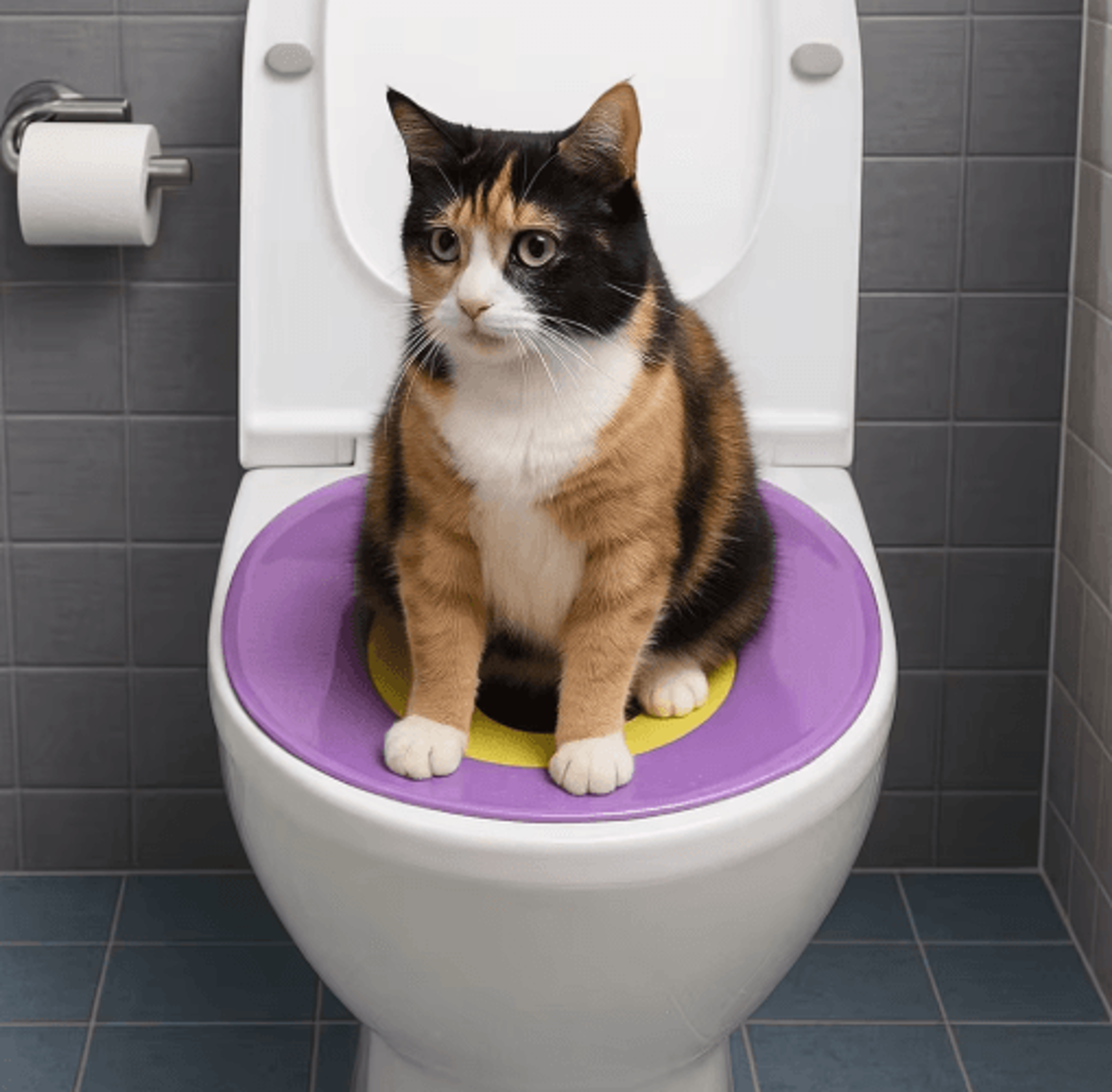 portable washable cat travel toilet – non-slip reusable pet litter box