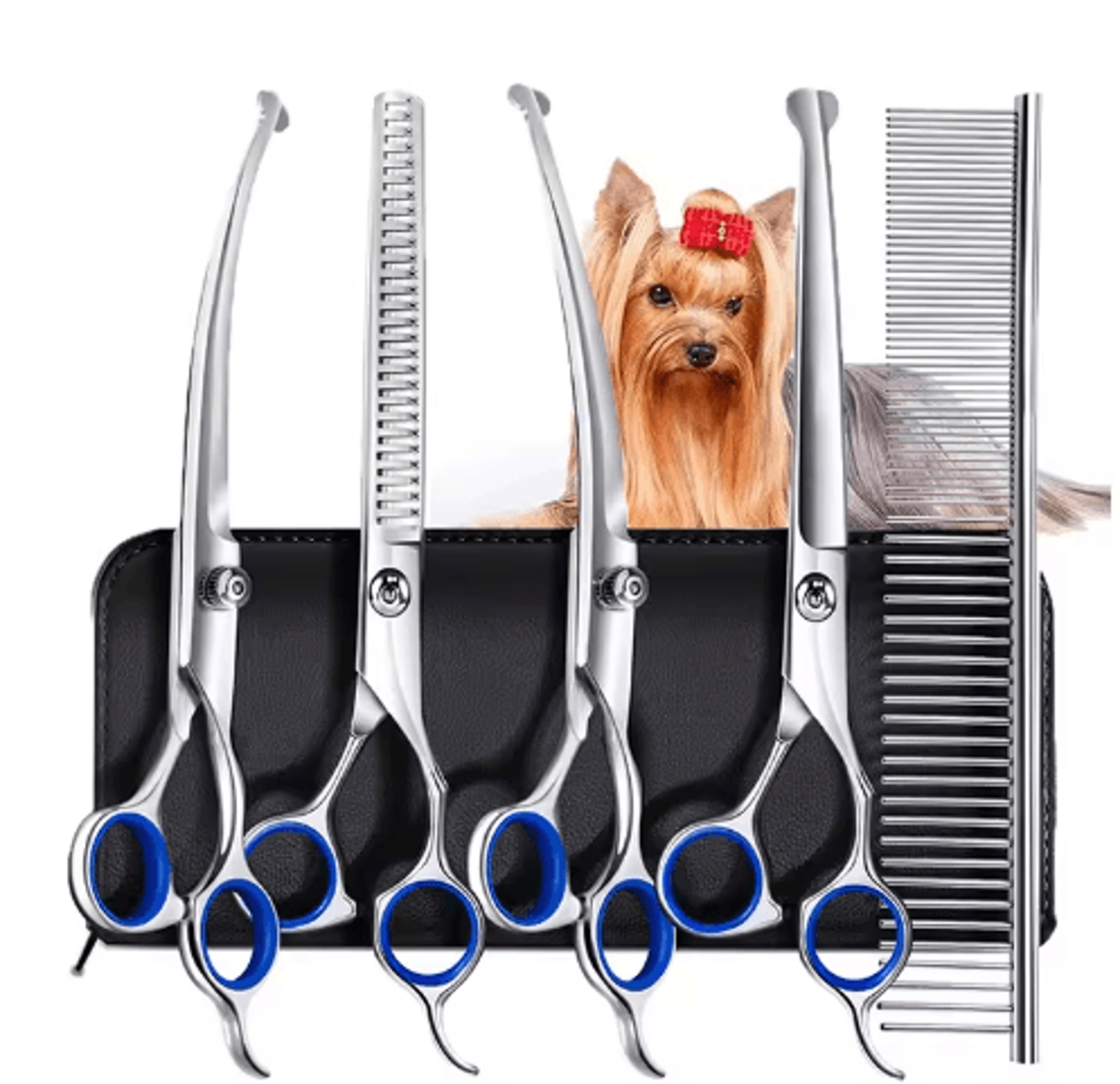 5-in-1 professional pet grooming scissors set – stainless steel dog & cat hair trimming kit