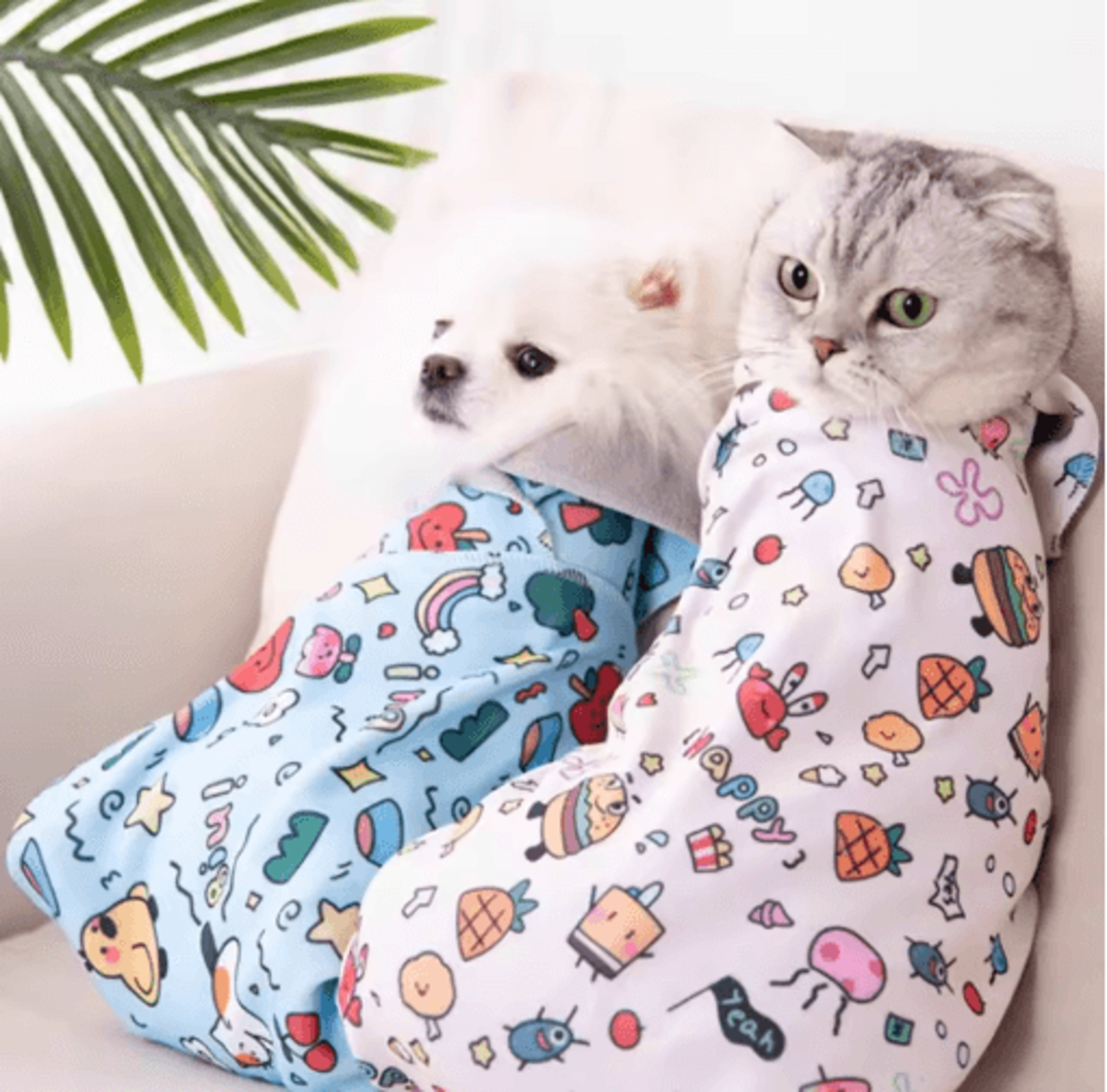 adjustable cat restraint grooming bag anti-scratch wrap for nail trimming & care