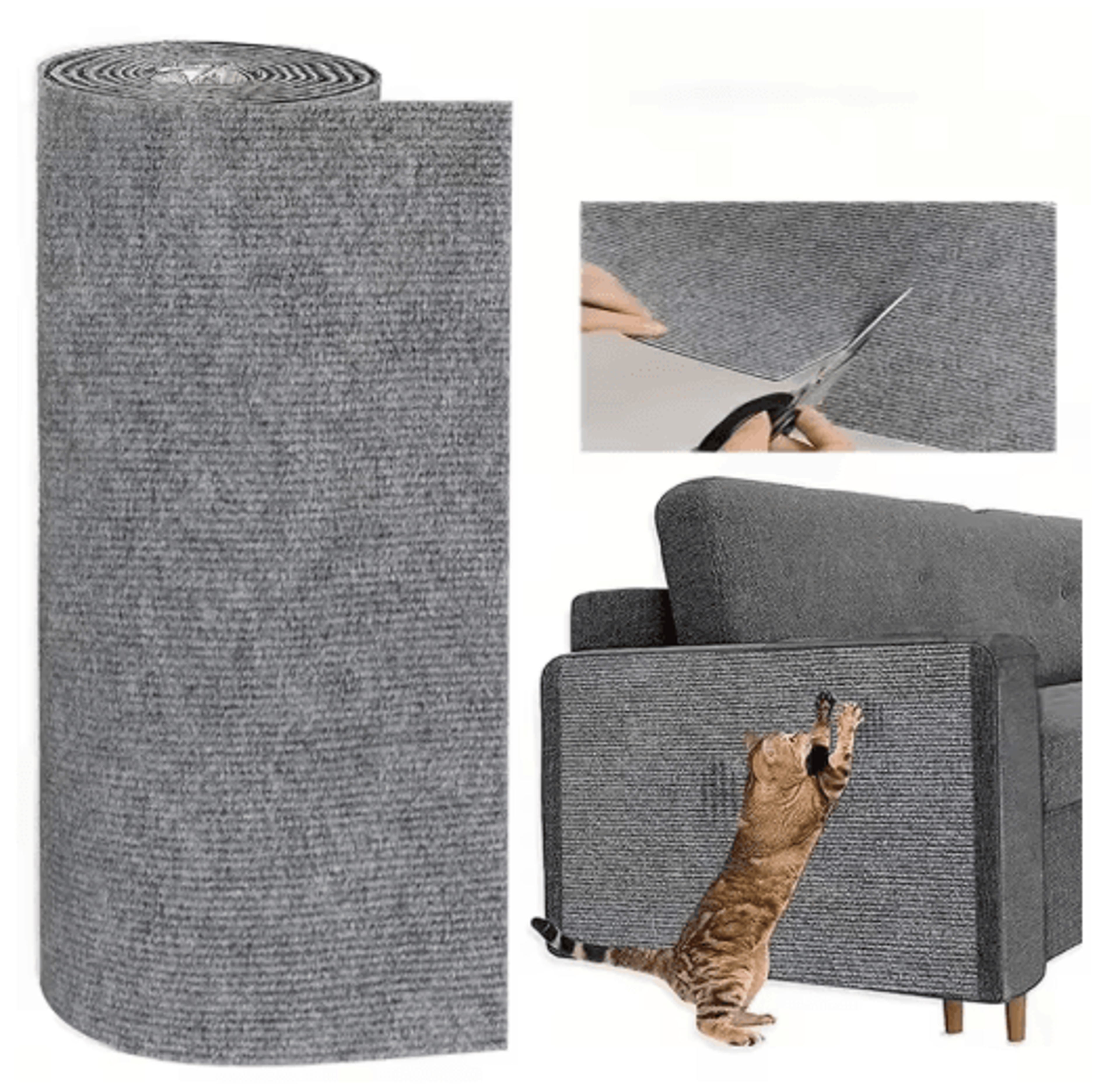 self-adhesive cat scratching pad cat scratching pad for furniture protection & diy scratching areas