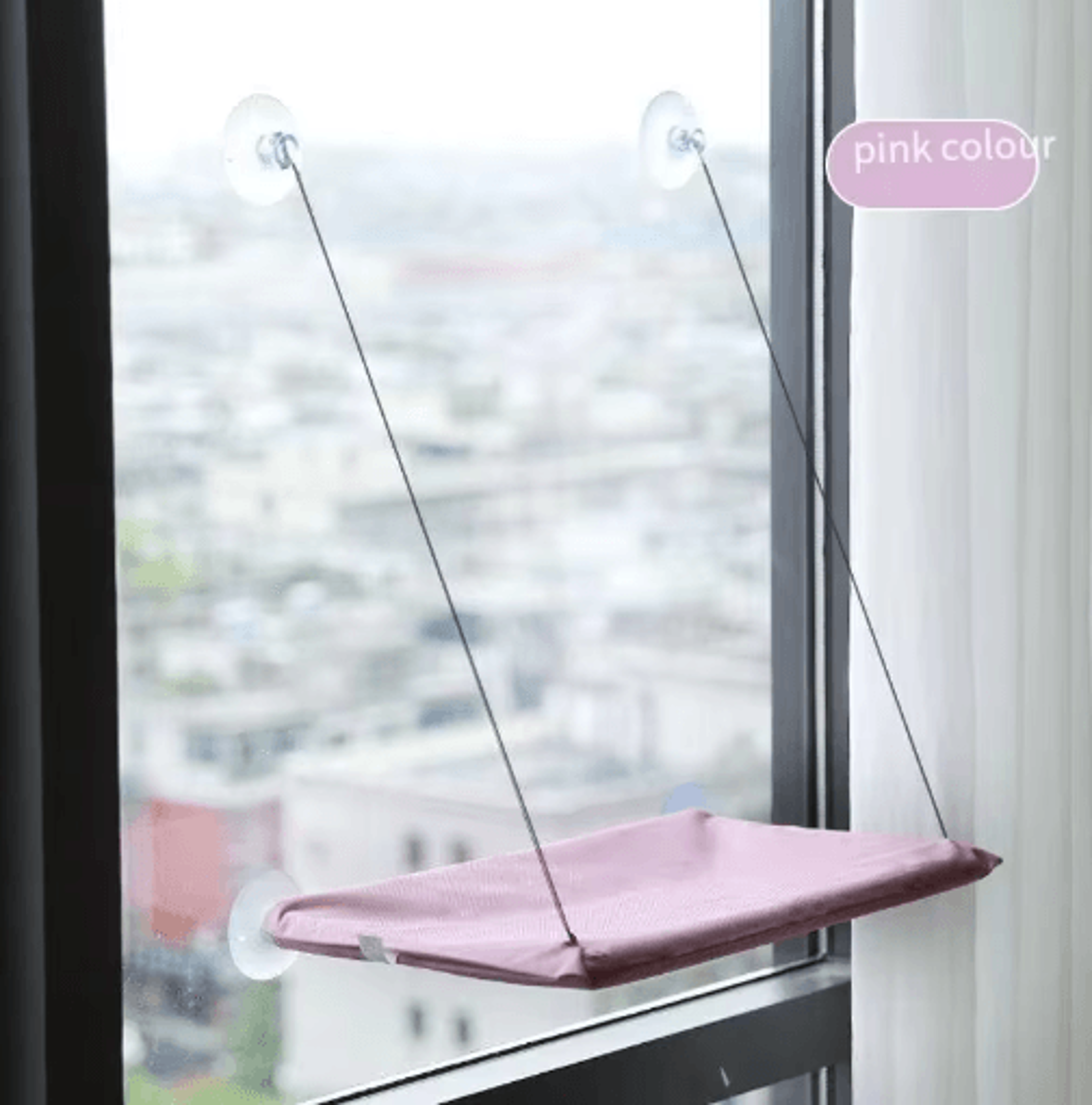 window mounted cat hammock bed cat window hammock with strong suction cups for lounging & climbing