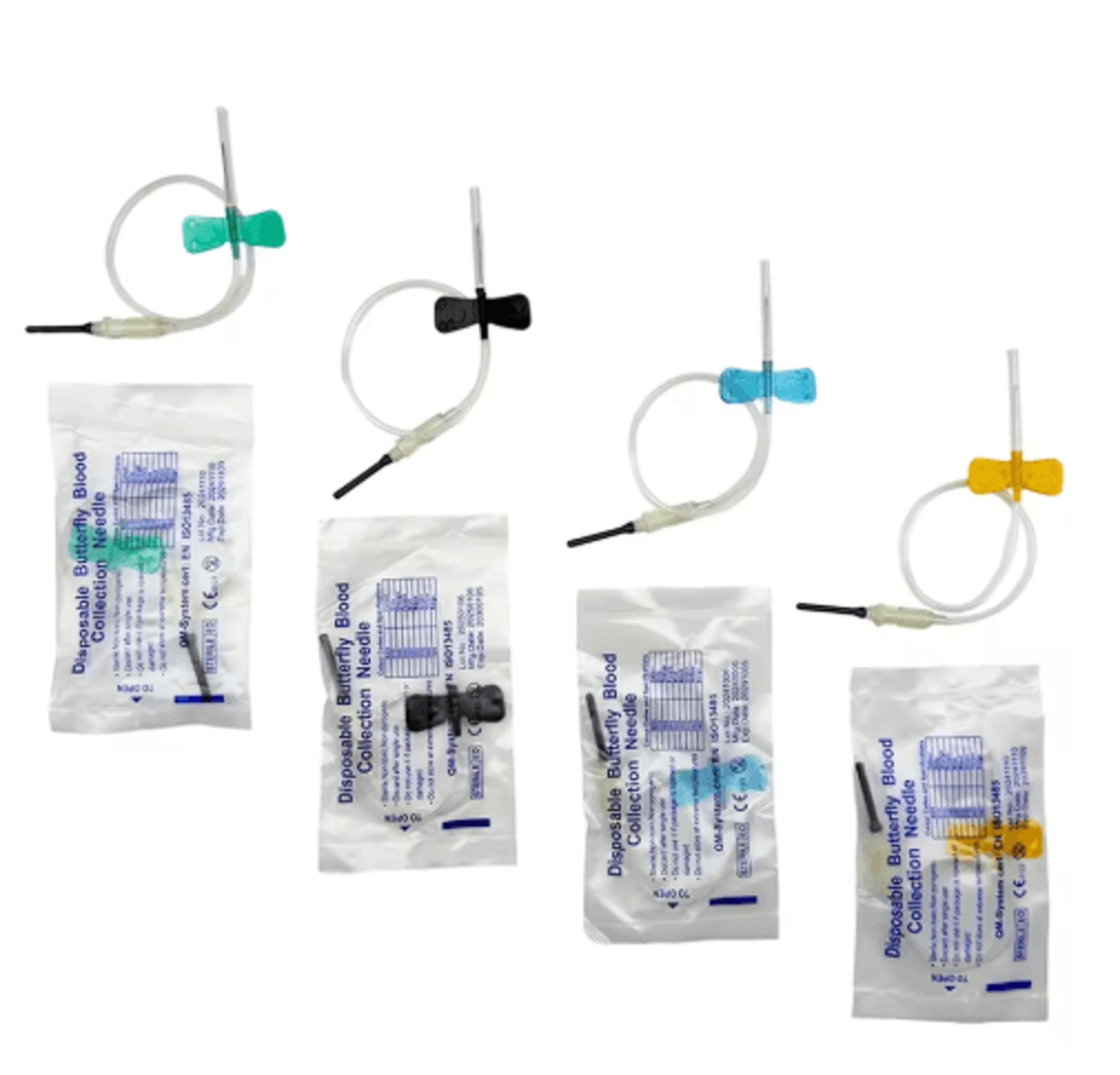 vetflow disposable butterfly blood collection needles for cats, dogs & small animals