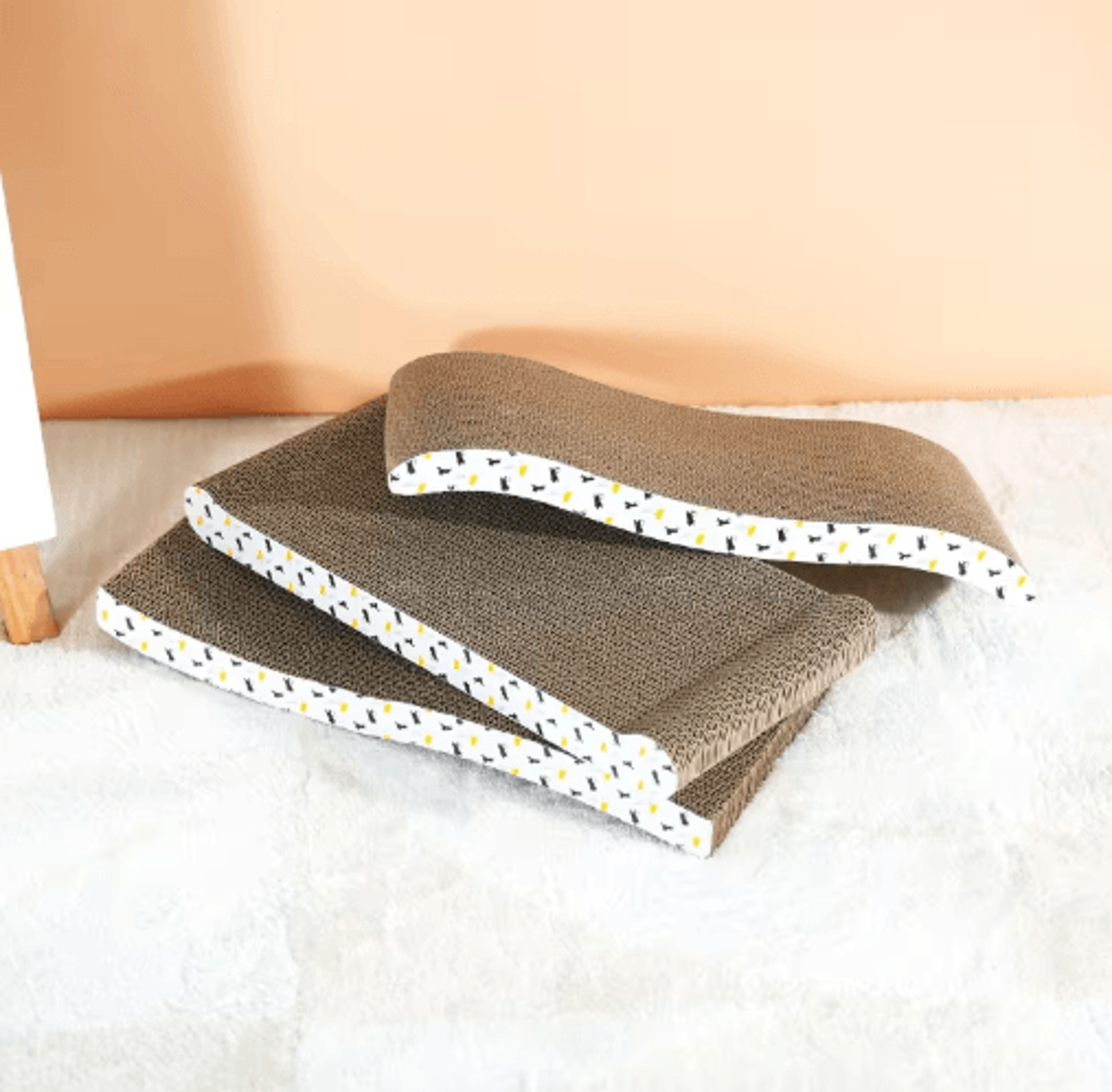 loungescratch double-sided corrugated cat scratching board sofa bed