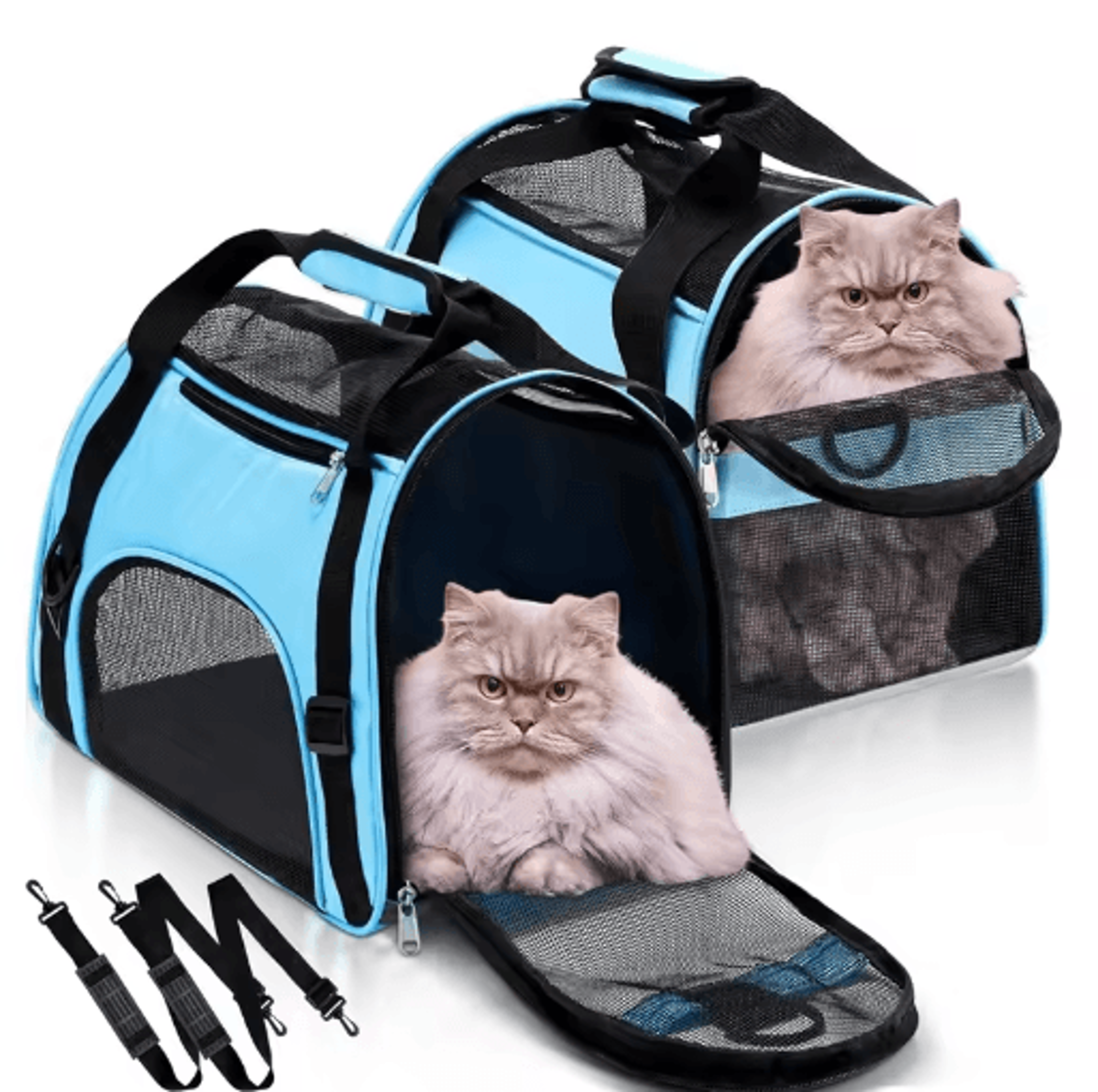 travelease foldable pet carrier bag for cats & small dogs