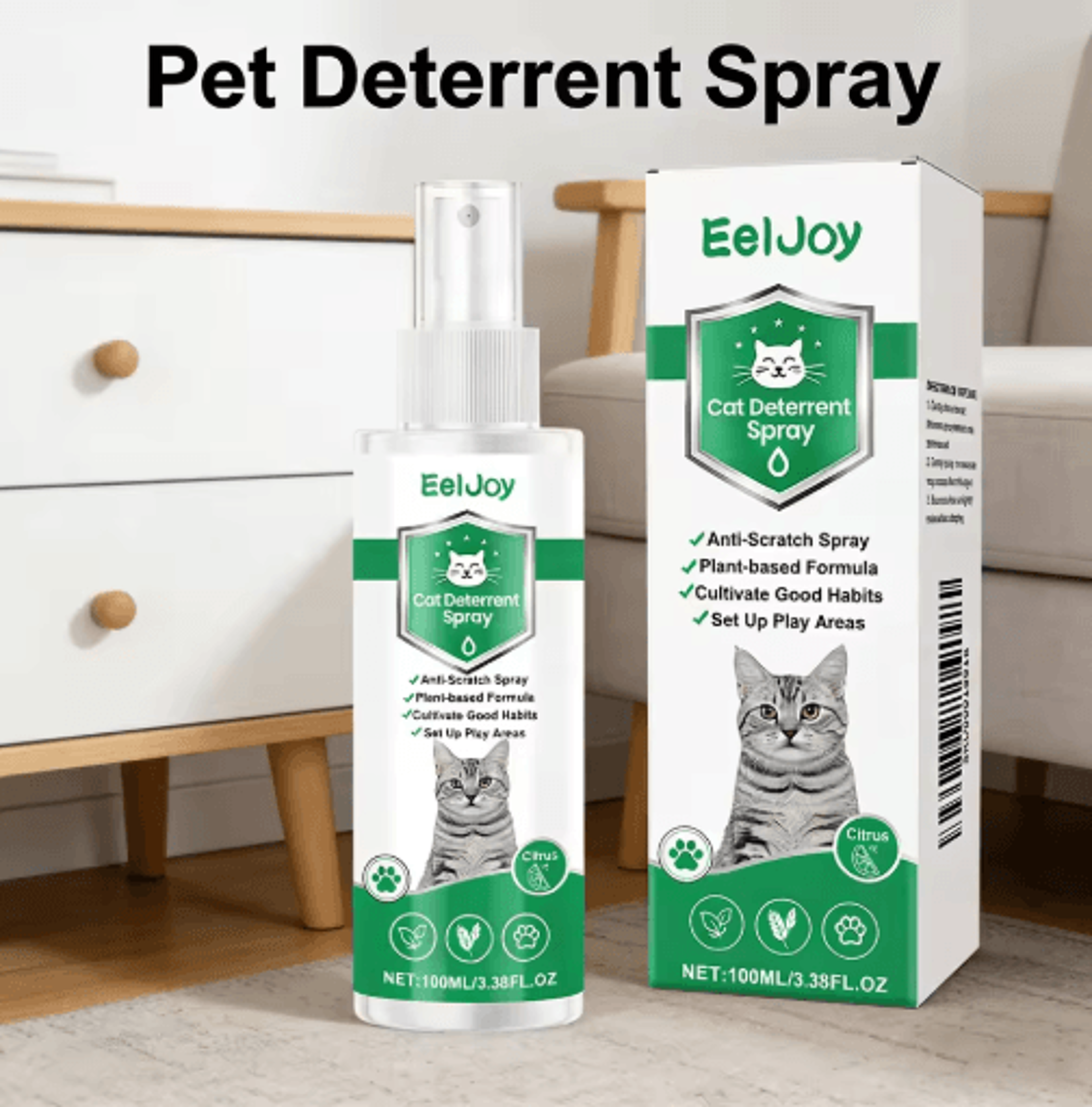 scratch shield cat repellent spray for furniture & indoor protection