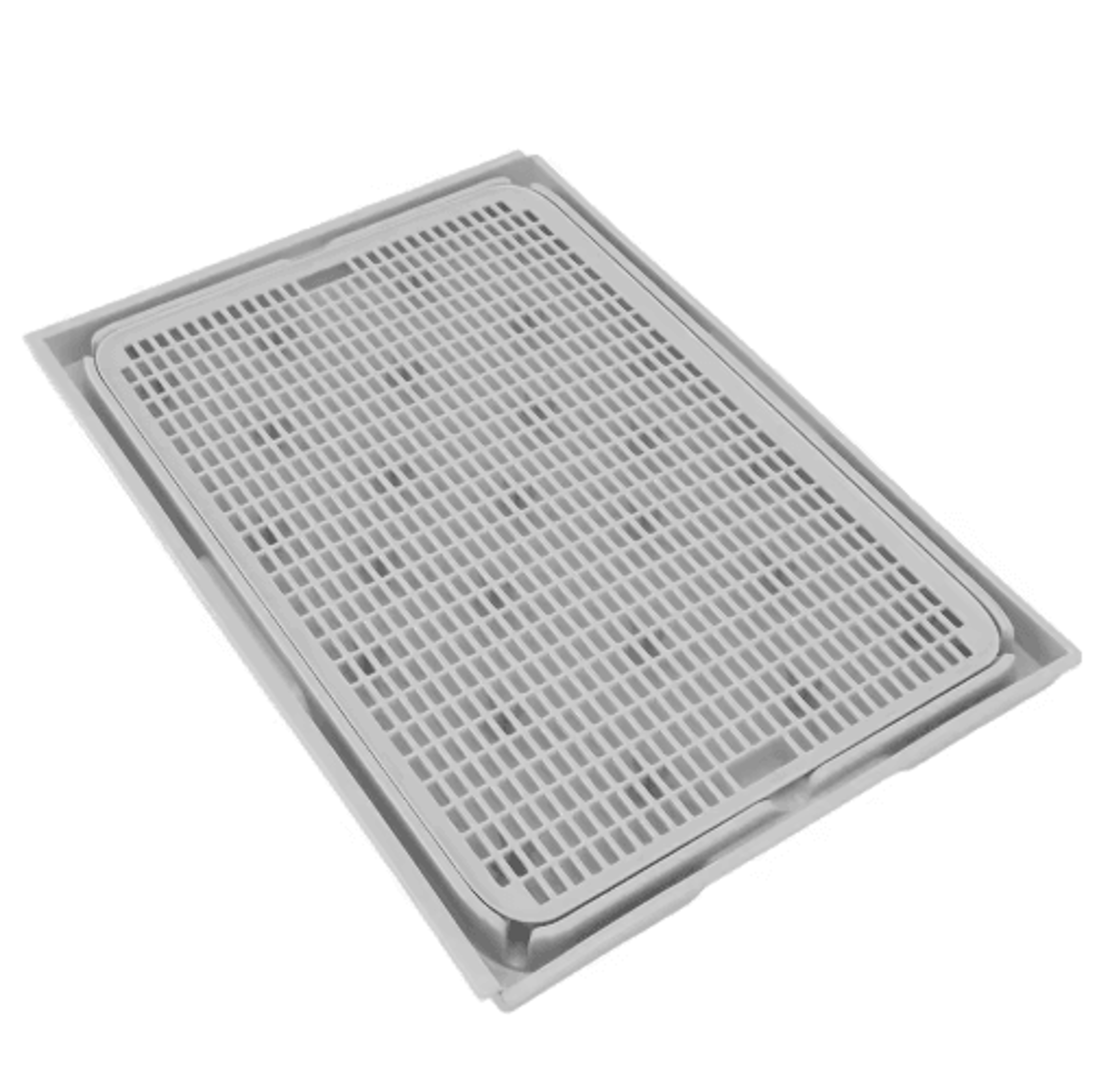 double layer cat litter mat with anti-slip base for easy cleanup