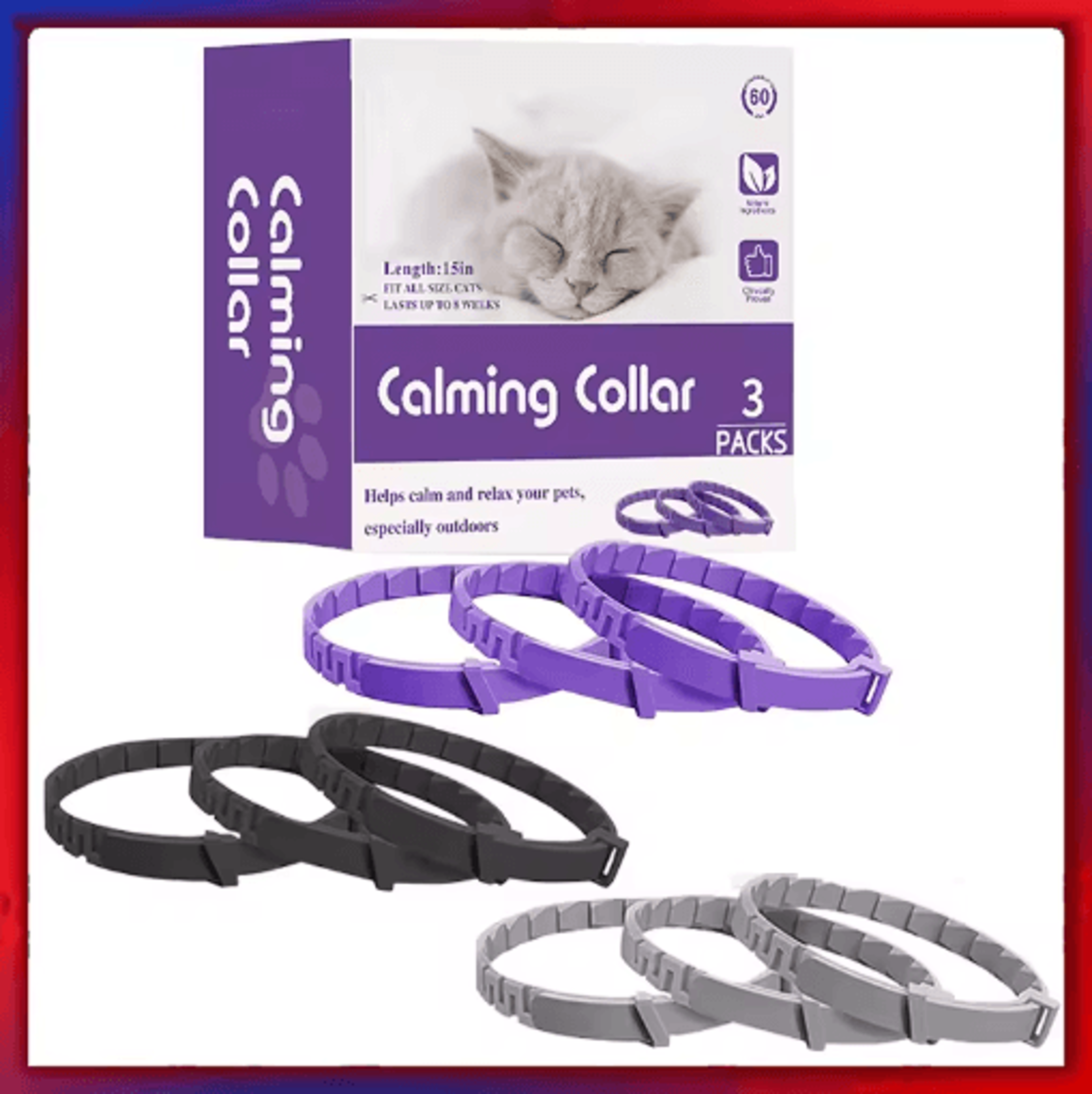 calming pheromone collar for cats and dogs stress and anxiety relief