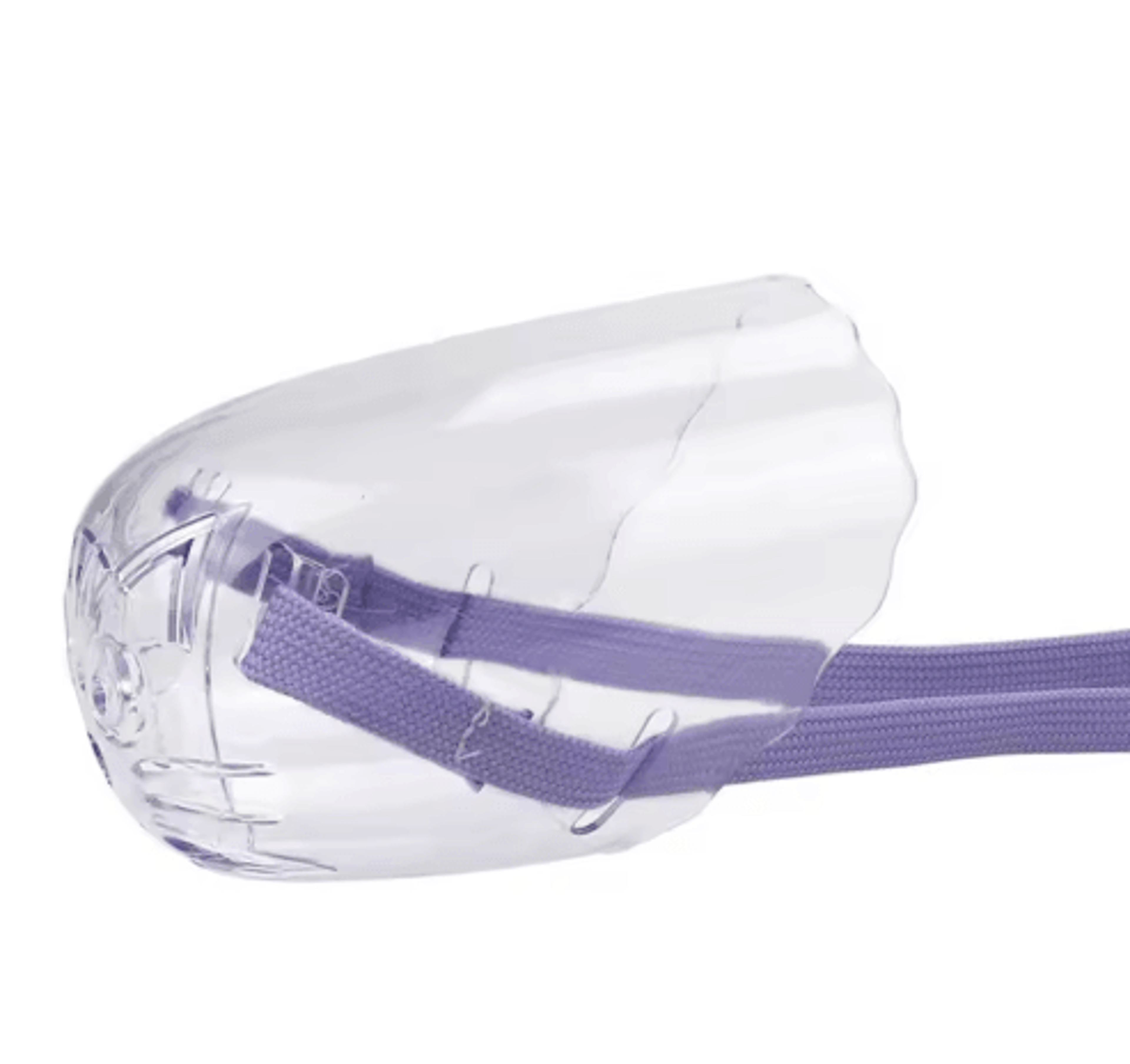 transparent cat grooming muzzle with breathable anti-bite design