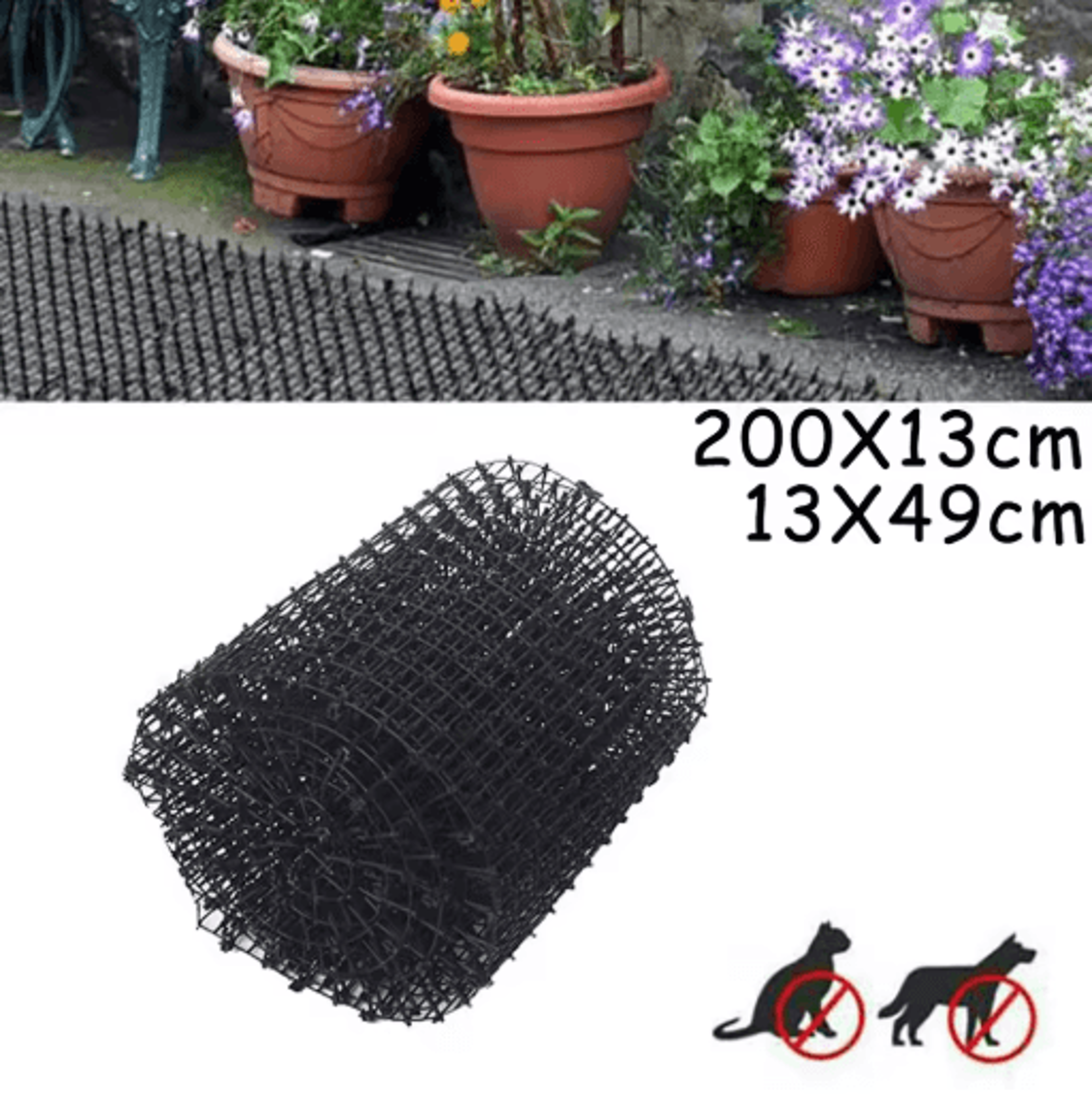 garden cat scat mat – anti-digging prickle barrier for cats, dogs & garden protection