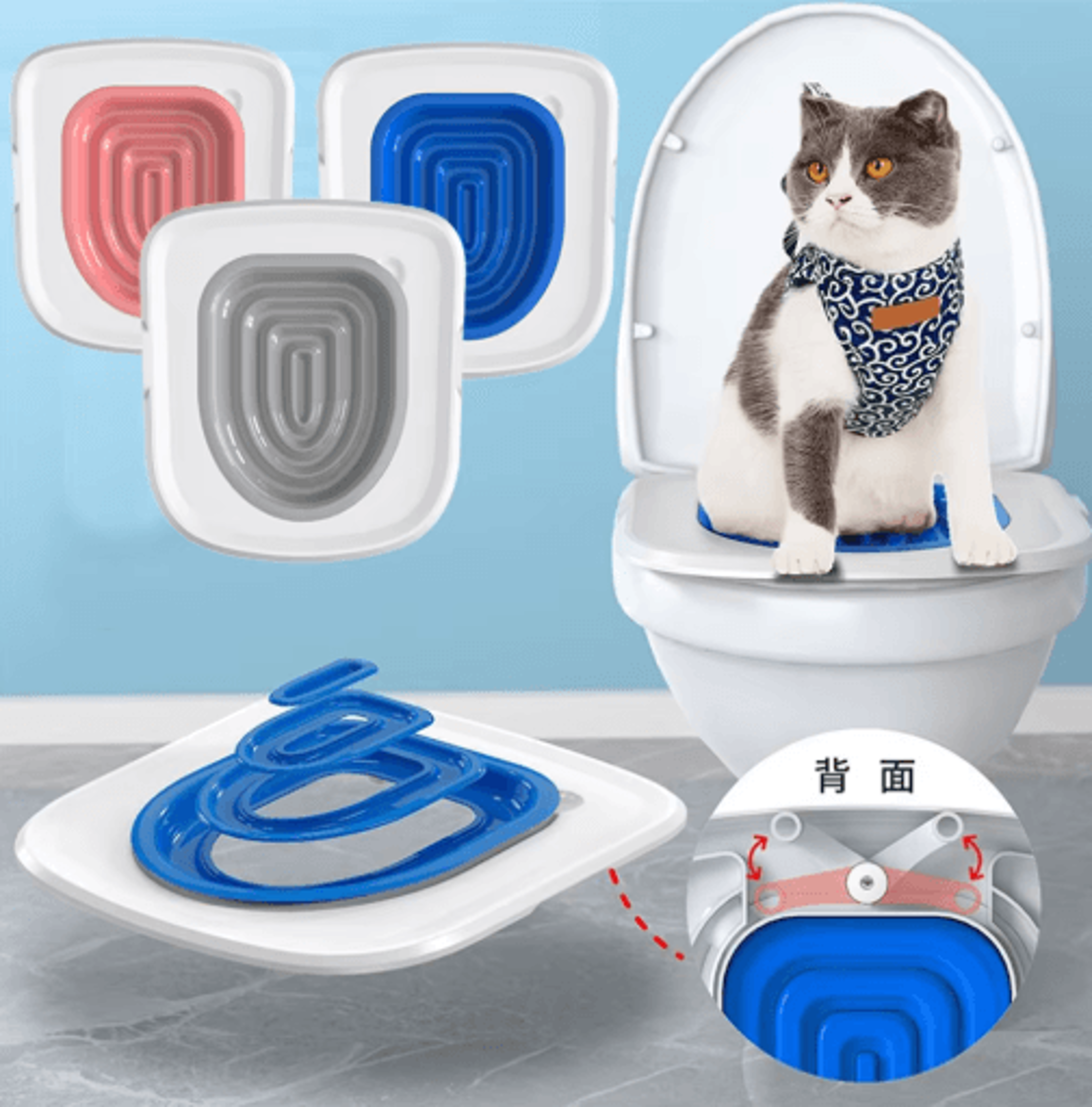 reusable cat toilet training kit pet toilet trainer for cats and small pets