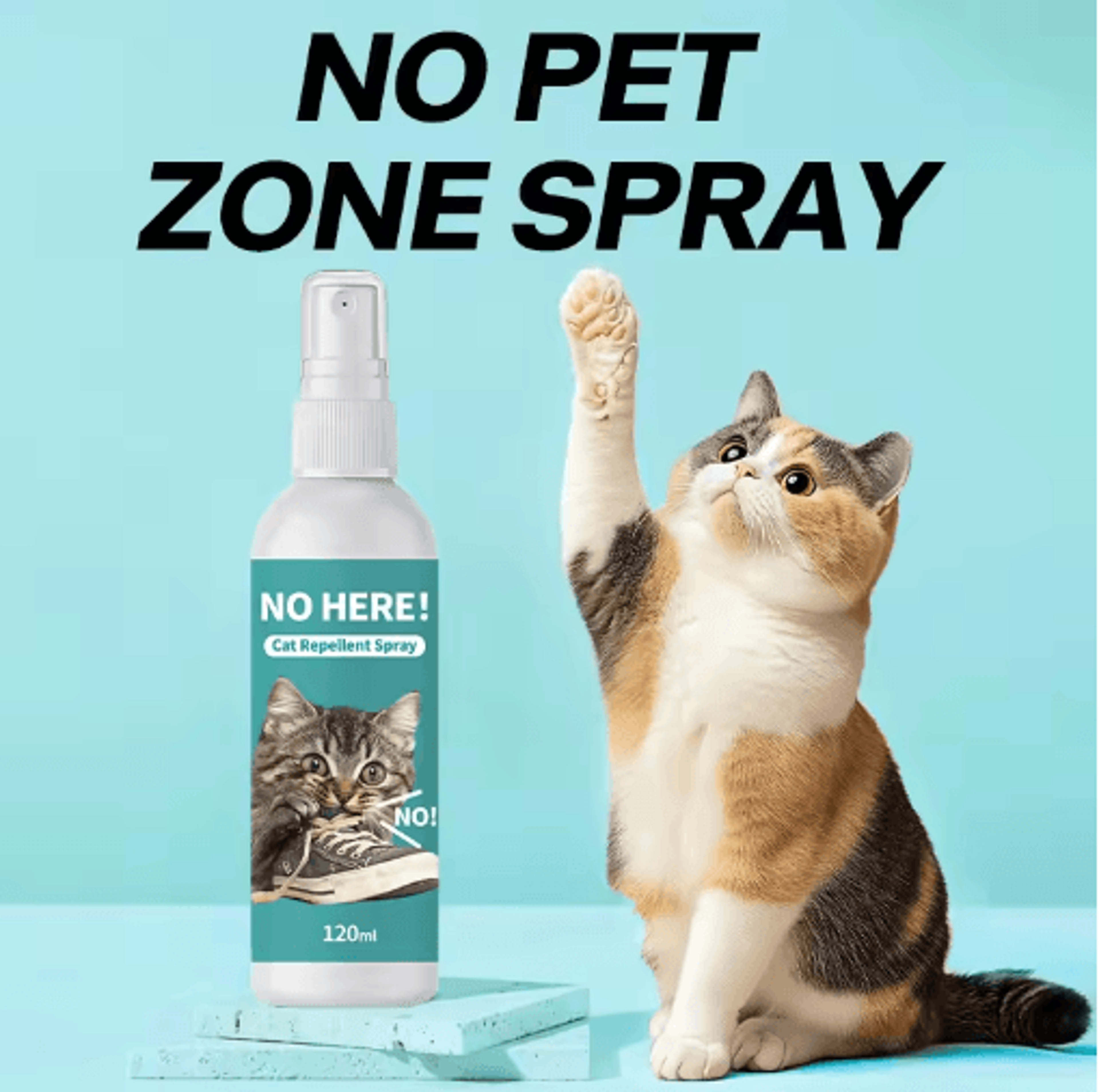 pet exclusion zone spray cat repellent & indoor training spray for urine prevention