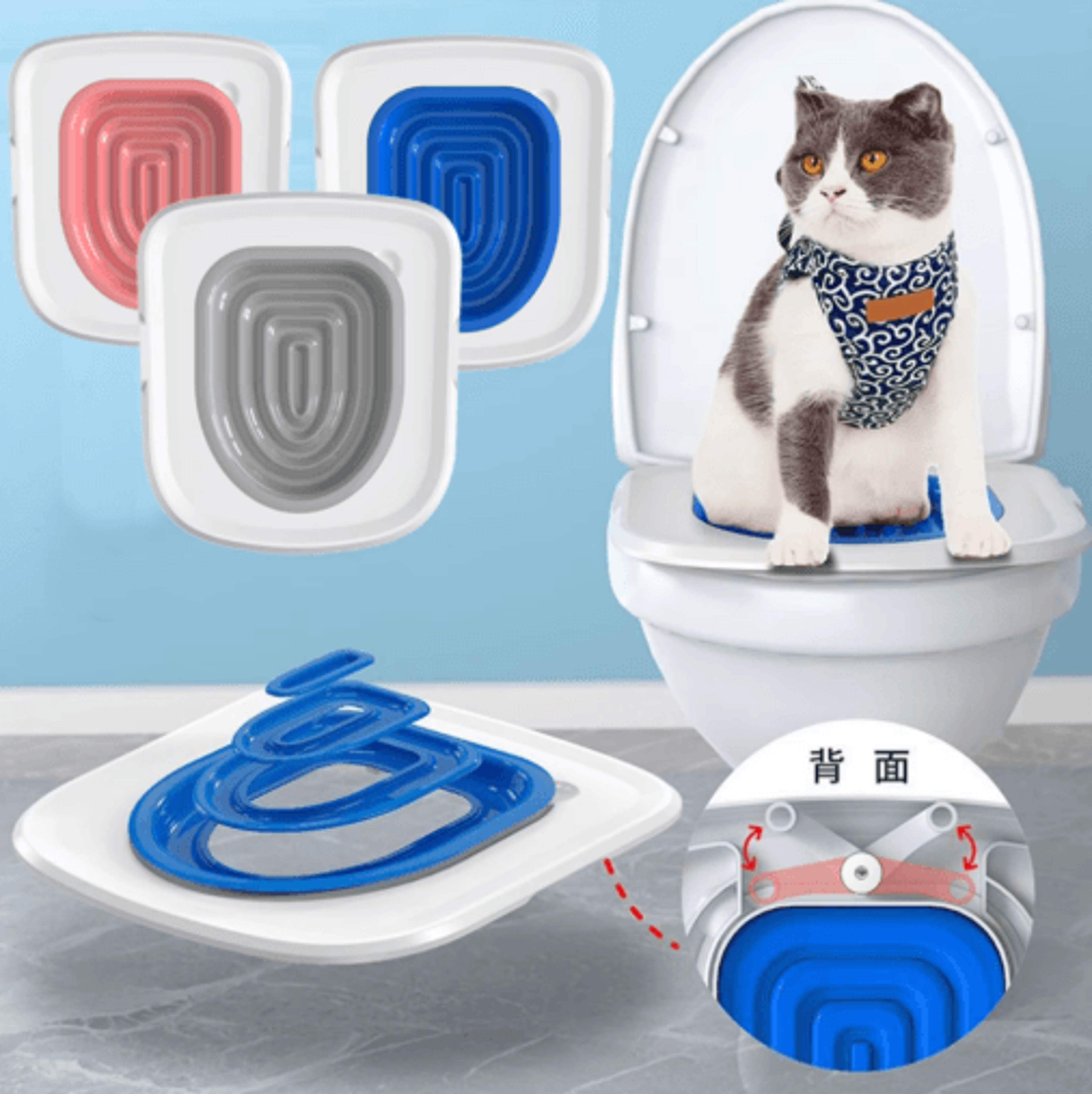 smart train pet toilet training kit reusable sand tray & indoor potty trainer for cats and dogs