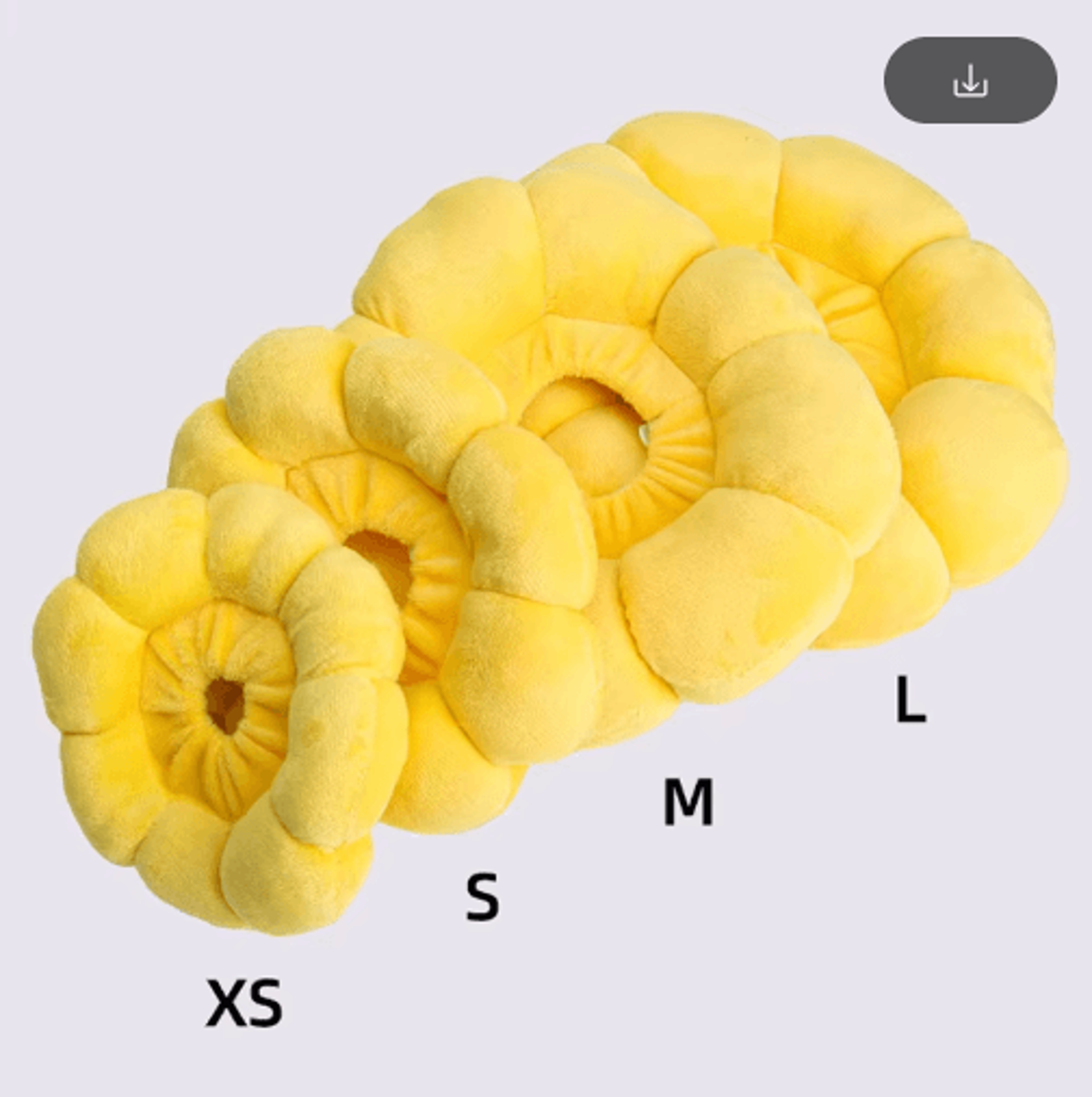 sunnybloom recovery collar – soft sunflower elizabethan collar for cats & small pets