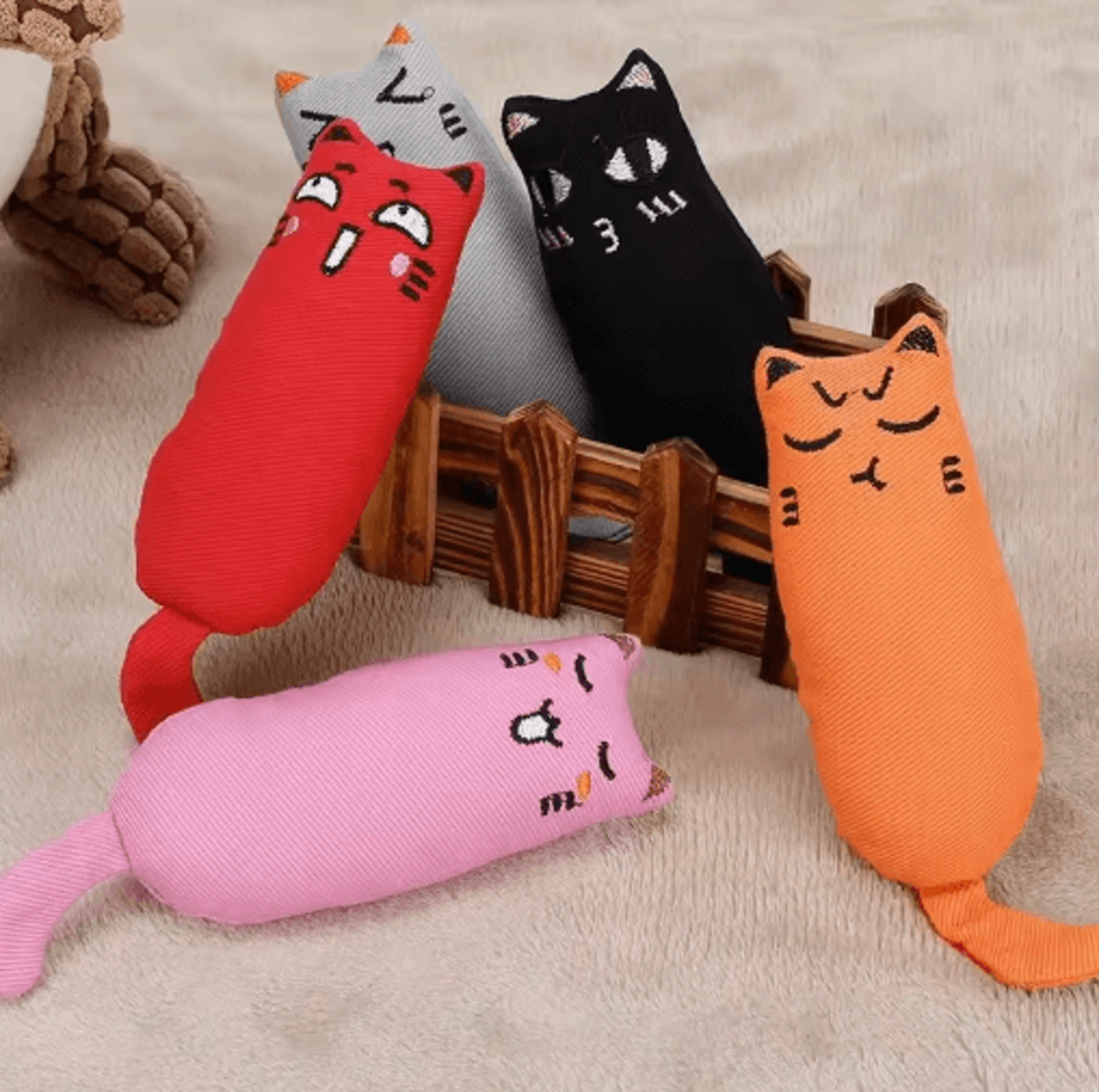 crinklepaws catnip toy – rustling dental chew toy for cats & kittens