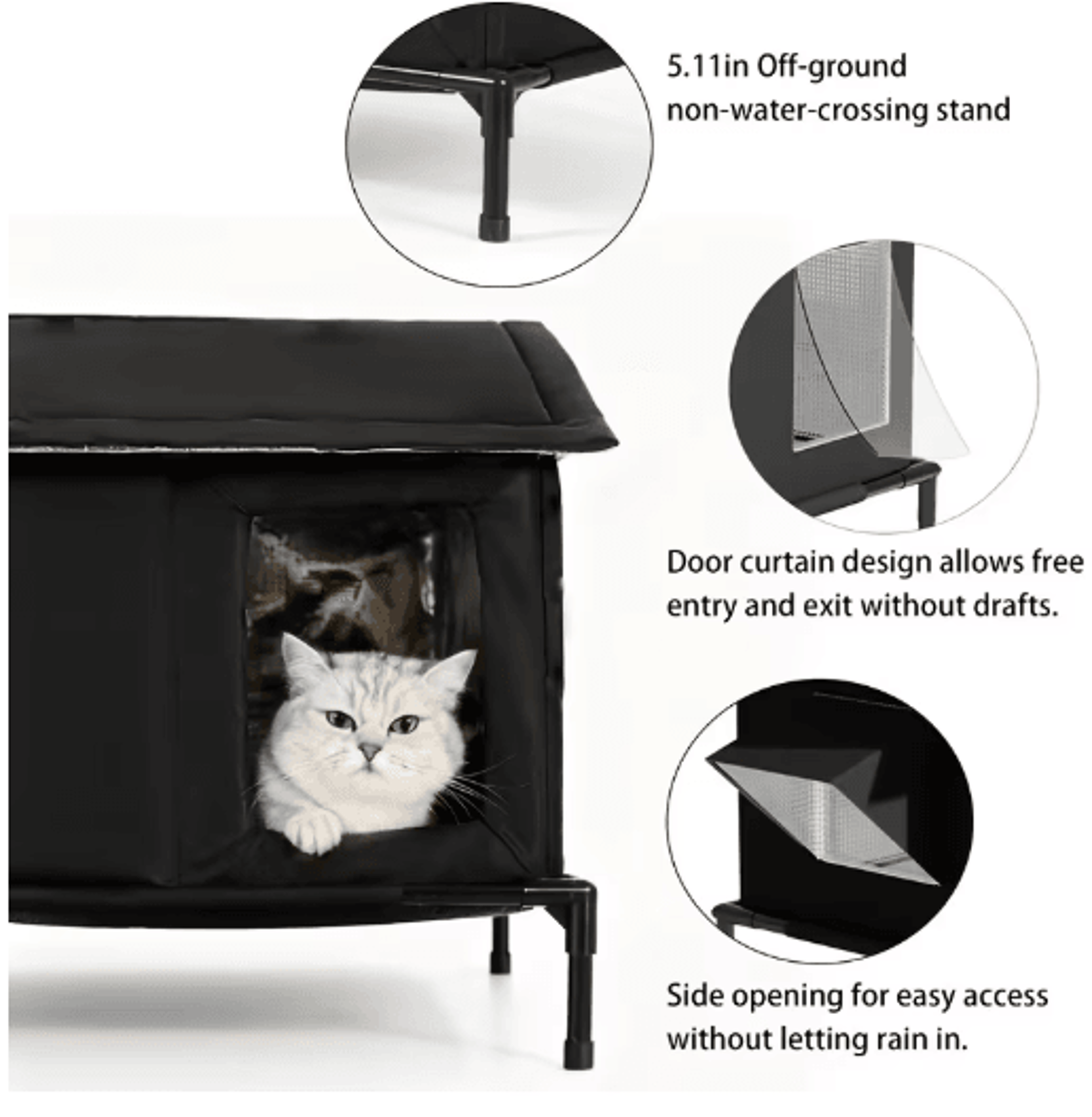 insulated outdoor cat house winter shelter for stray and outdoor cats