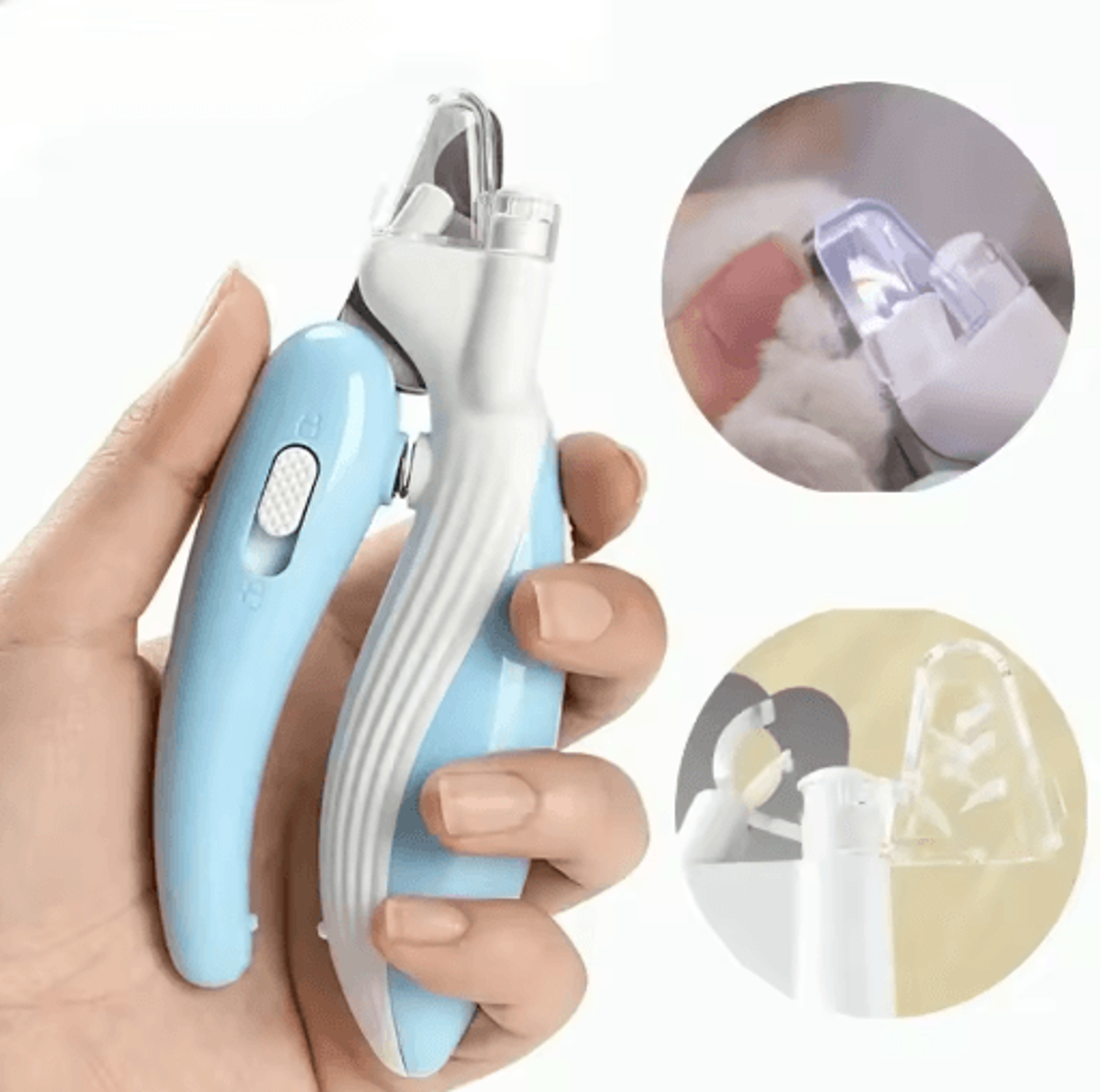 bright trim led pet nail clippers for dogs, cats & rabbits