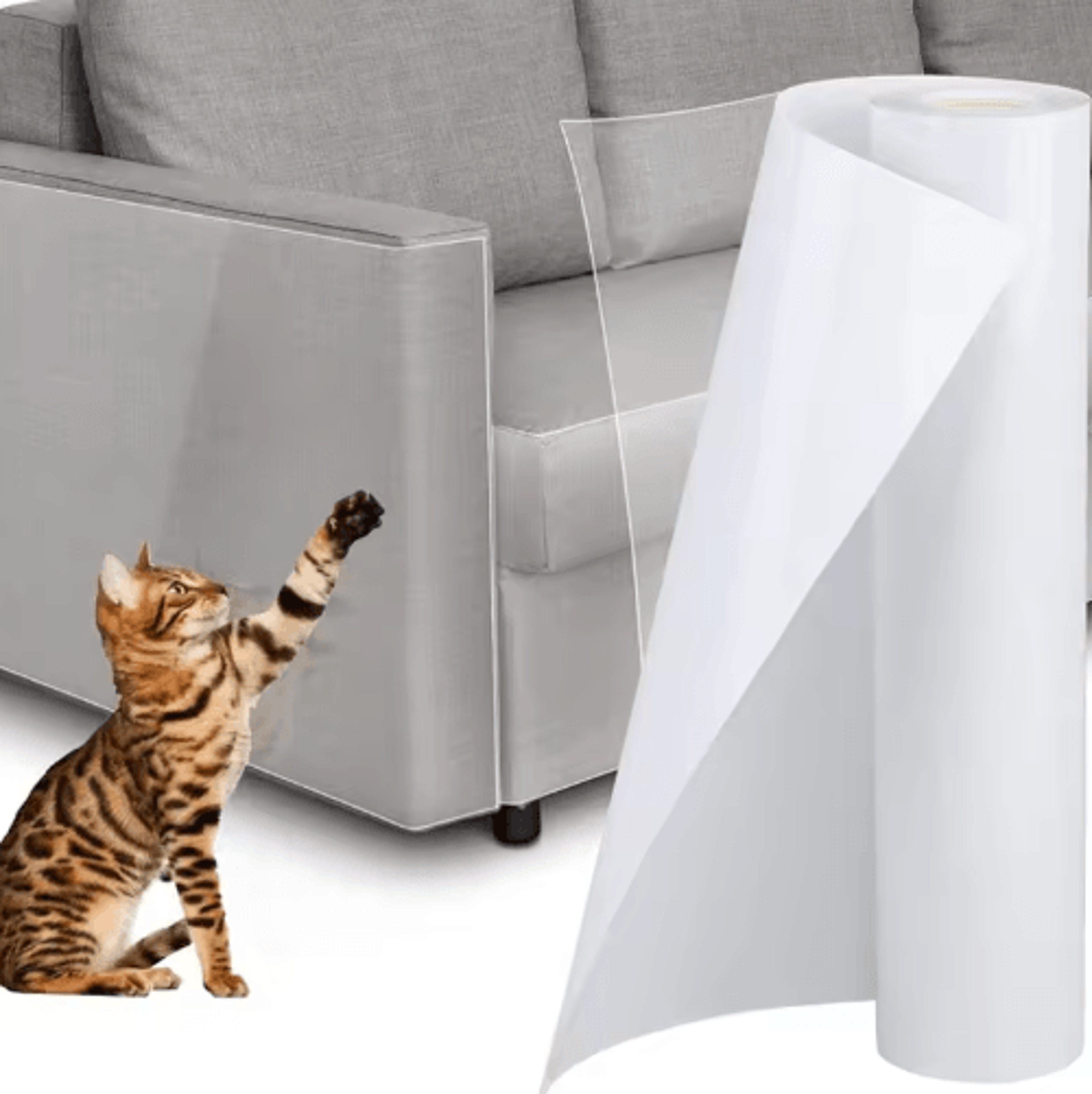 clearshield 3m transparent furniture protector for cat scratching