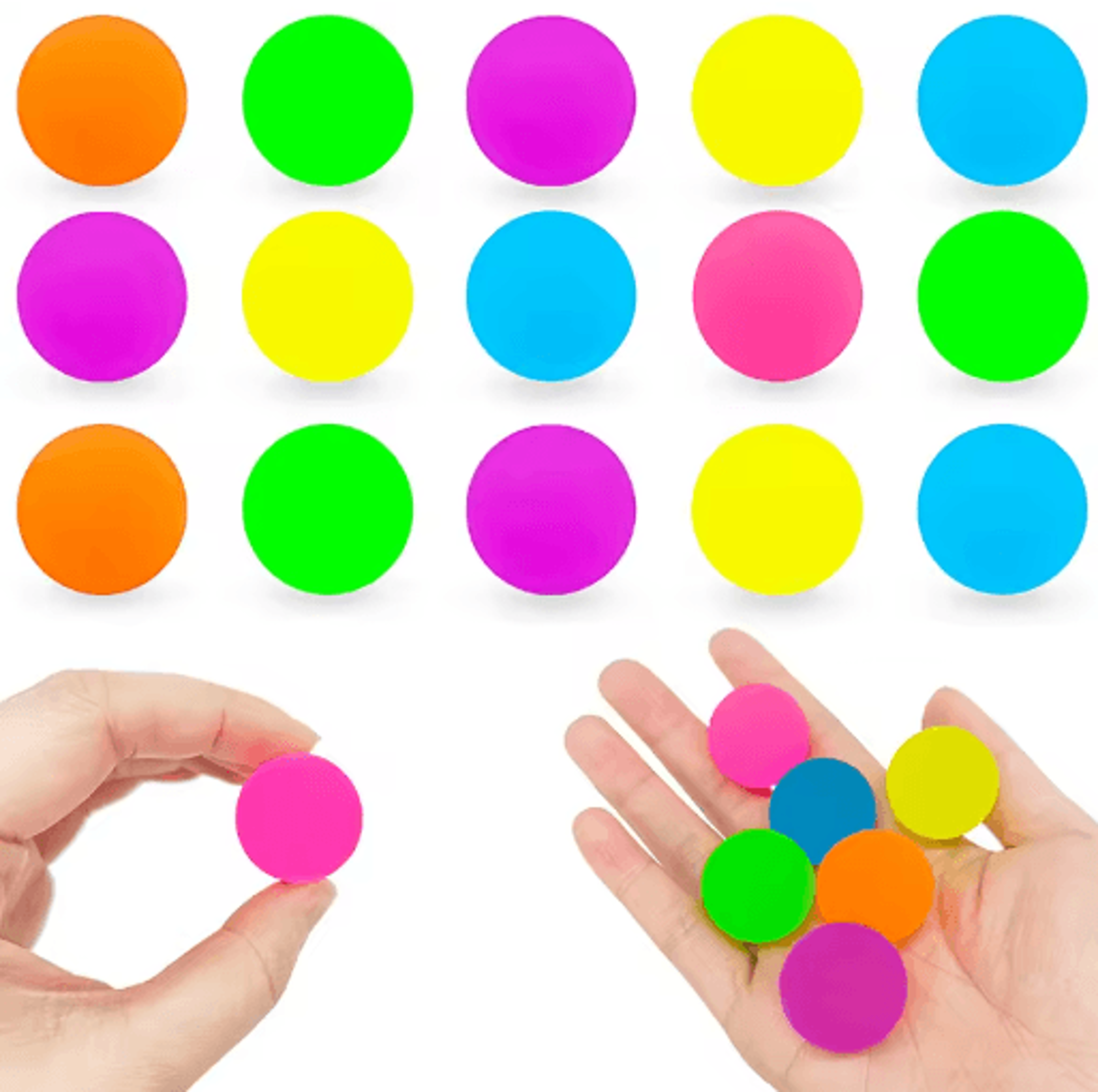 bounce bbuddy elastic pet ball set for cats & dogs – 12/24 pieces
