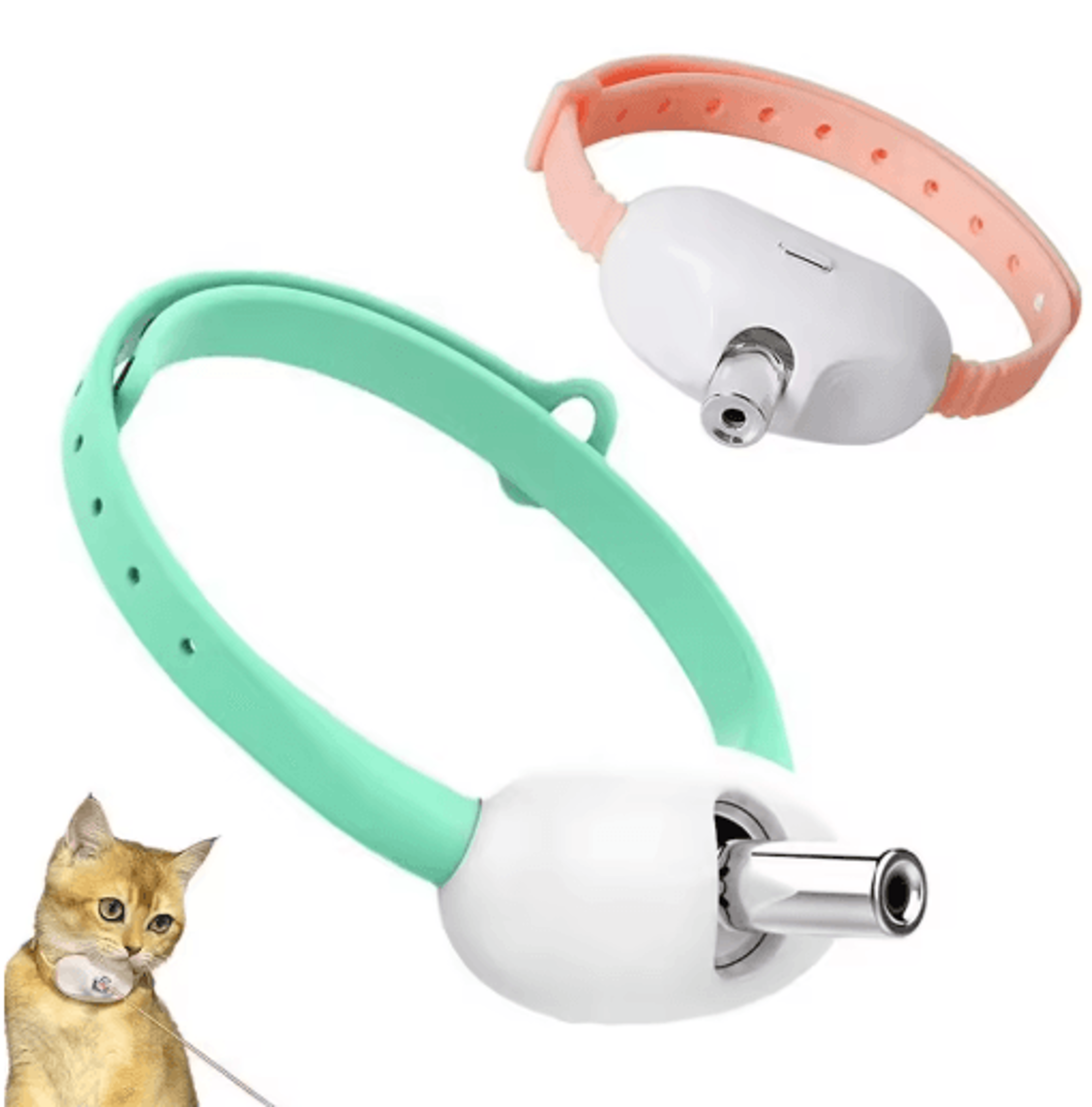 laser pounce rechargeable automatic cat laser collar toy