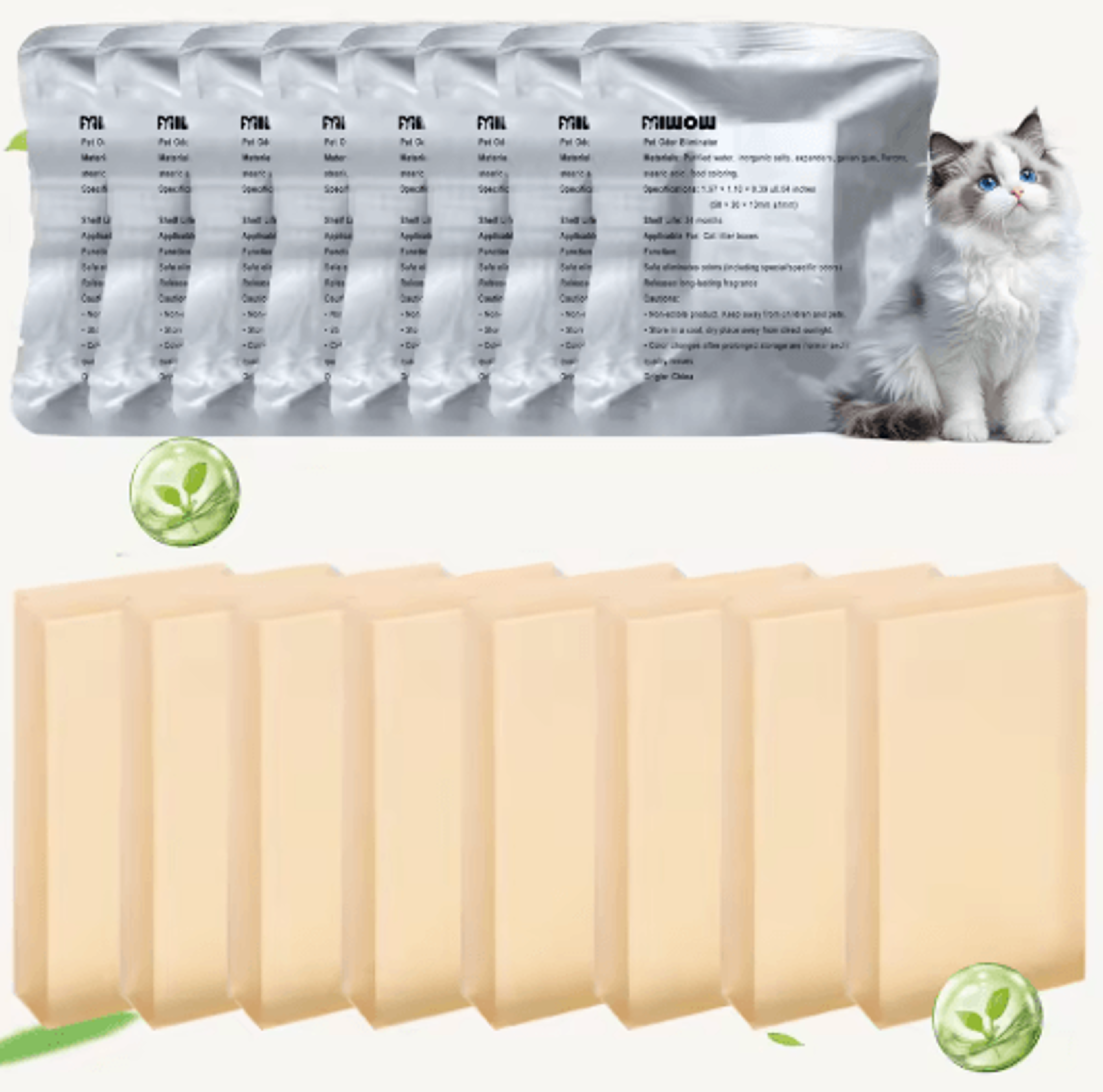 freshguard litter box deodorizer refills – odor eliminator for petkit, meowant & ubpet self-cleaning litter boxes
