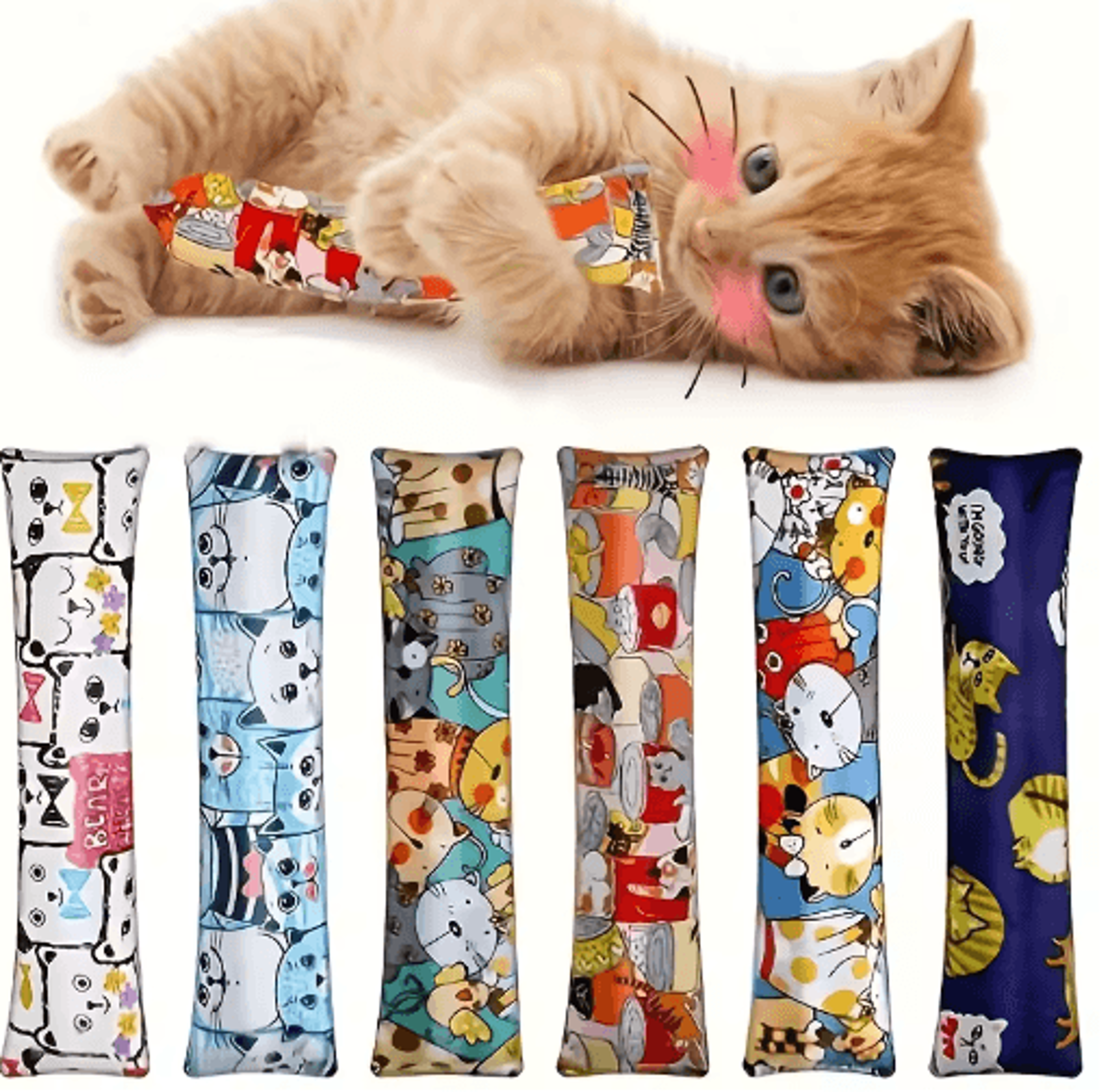 purrgrass plush cat toy pillow – cat grass chew toy for comfort, play & stress relief