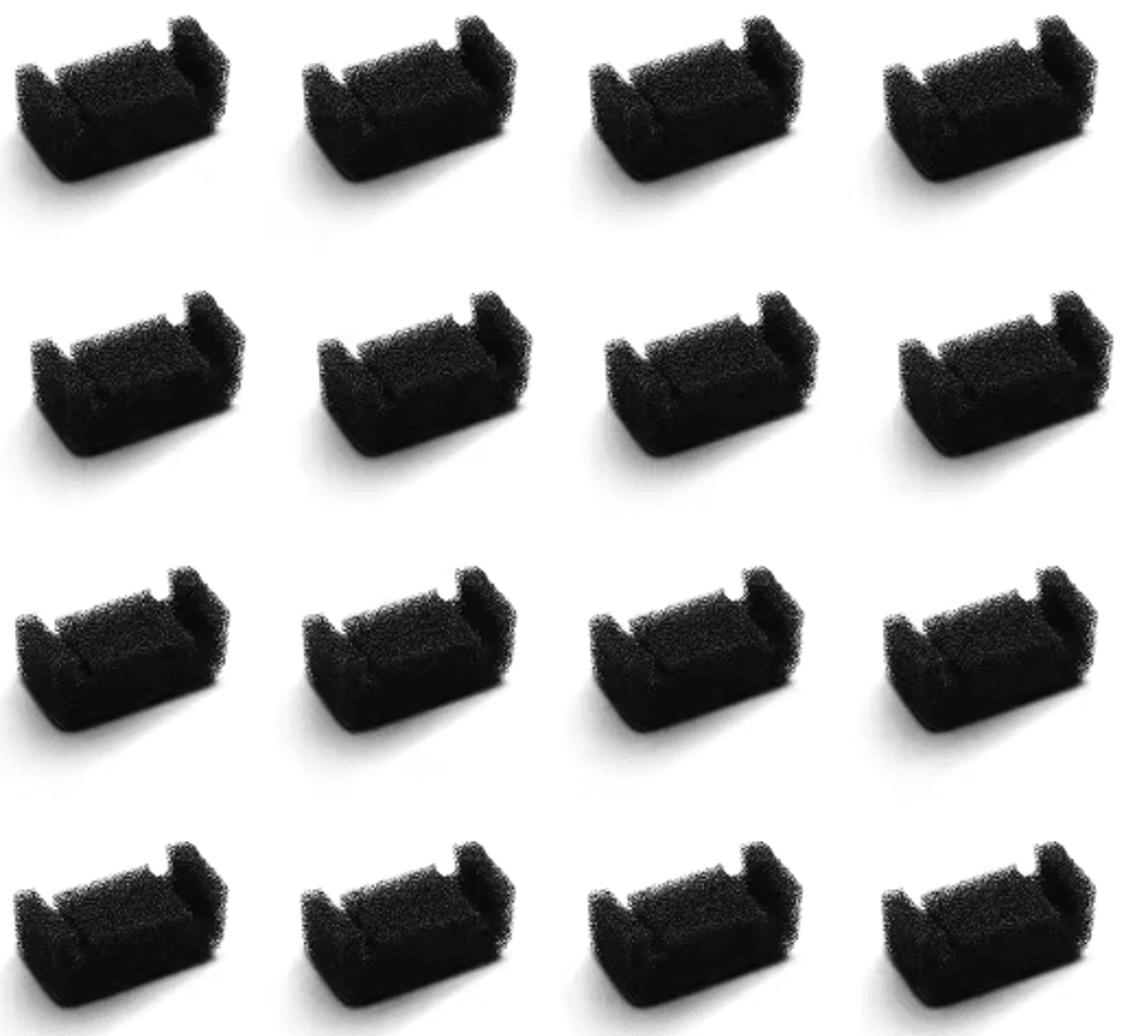pureflow foam fountain filters – replacement sponge filters for 85oz/2.5l pet water fountains