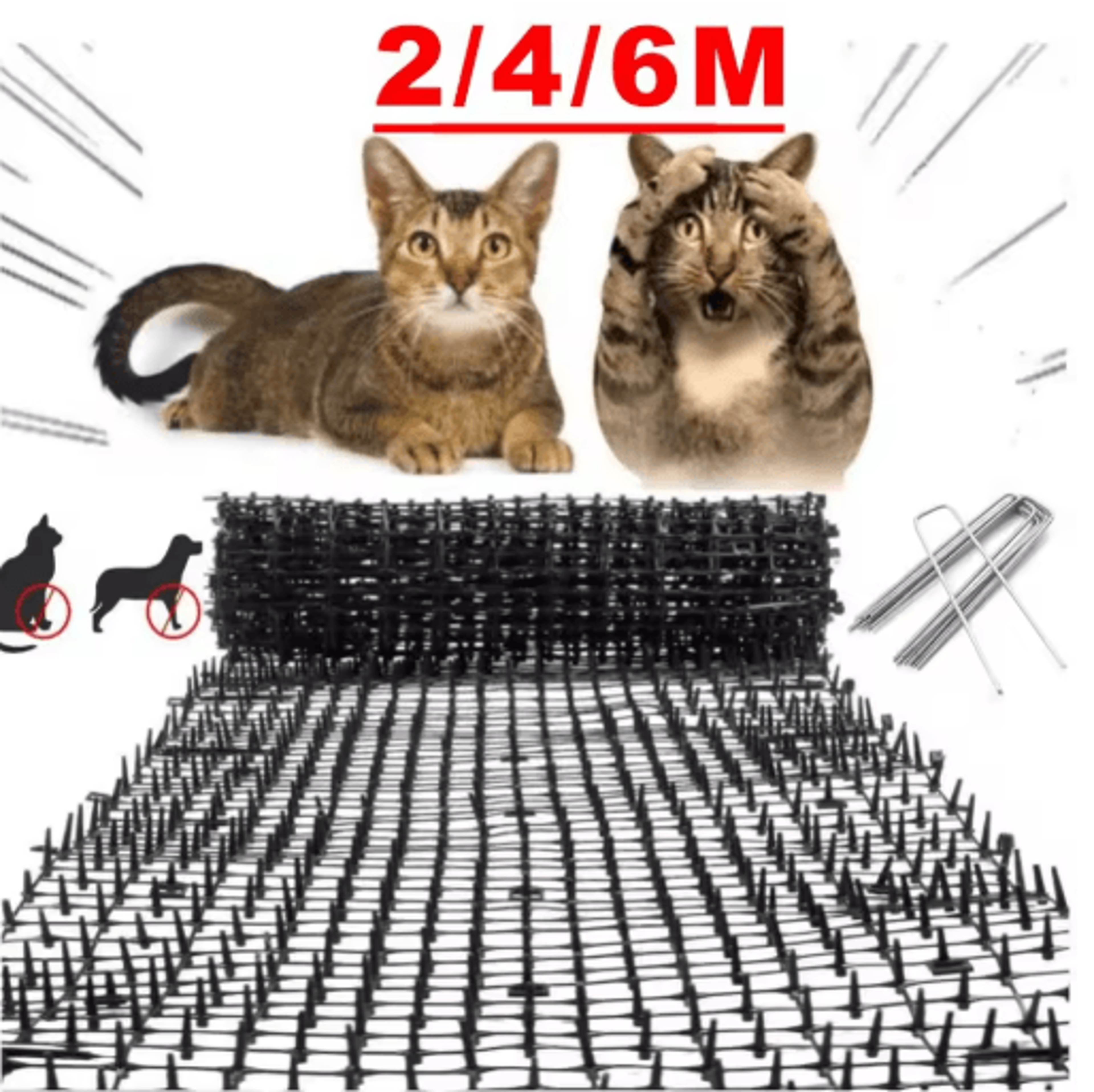 garden cat scat mat spike deterrent for pets and garden protection