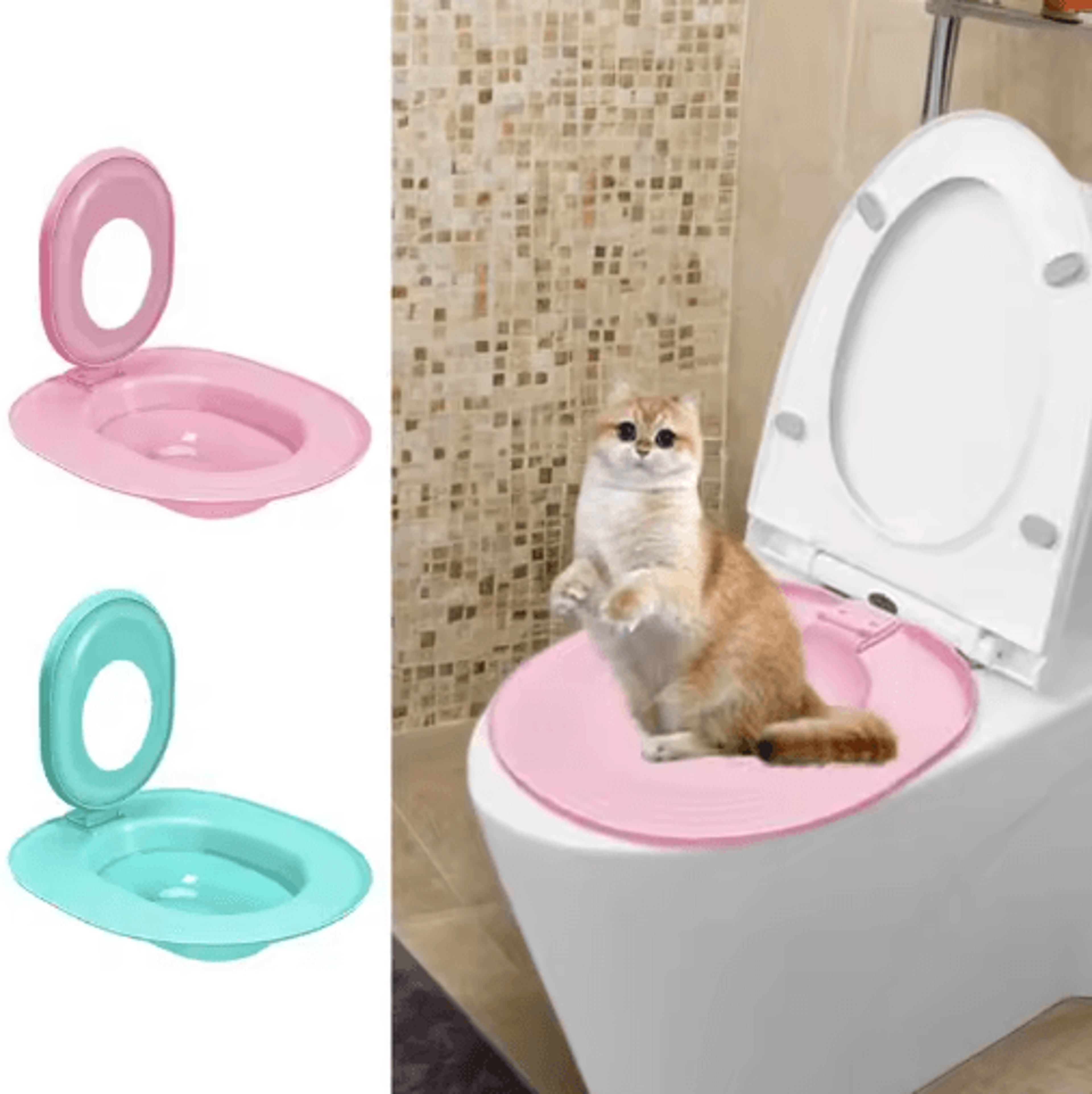 reusable cat toilet training kit for easy litter-free potty training