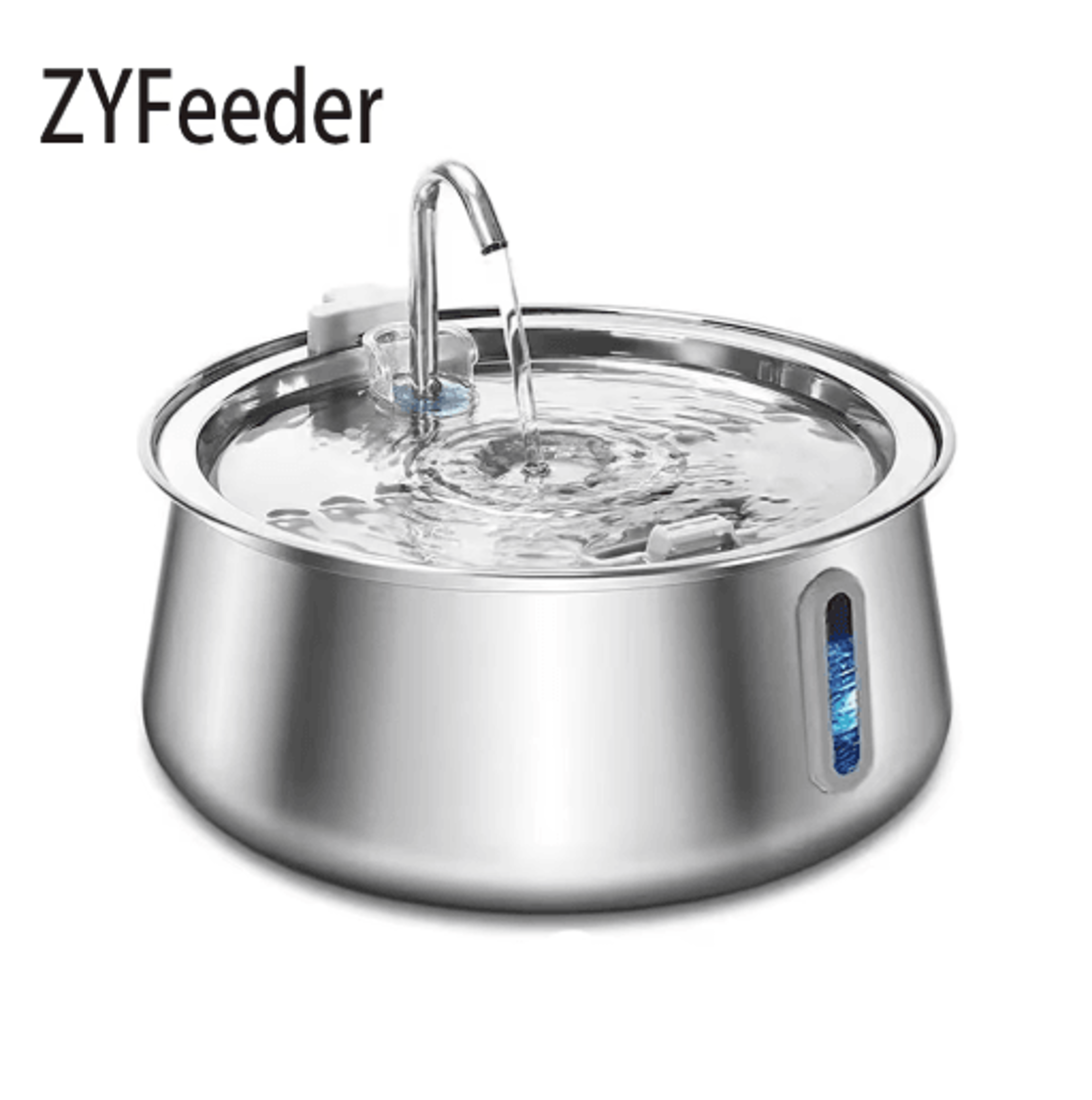 4l stainless steel cat water fountain with multi-layer filtration system